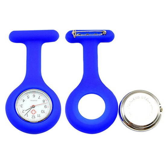 Nurse Watch Schwesternuhr Silikon  Krankenschwesternuhr Pulsuhr Kitteluhr Pflege Dunkelblau #10