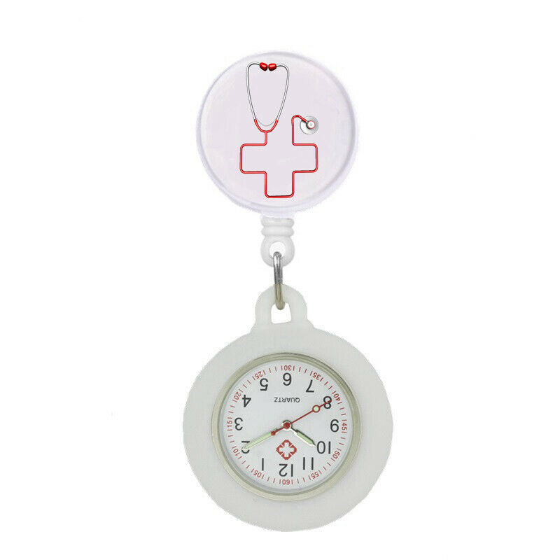 Nurse Watch Schwesternuhr Silikon ausziehbares Band Pulsuhr Kitteluhr Pflege Motiv 2 WS