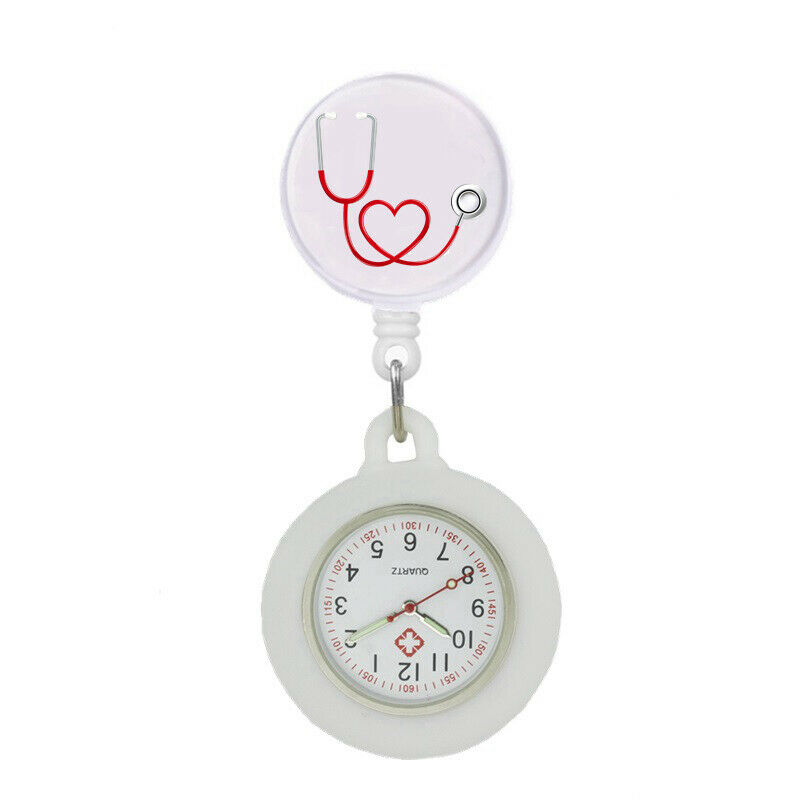 Nurse Watch Schwesternuhr Silikon ausziehbares Band Pulsuhr Kitteluhr Pflege Motiv 3 WS