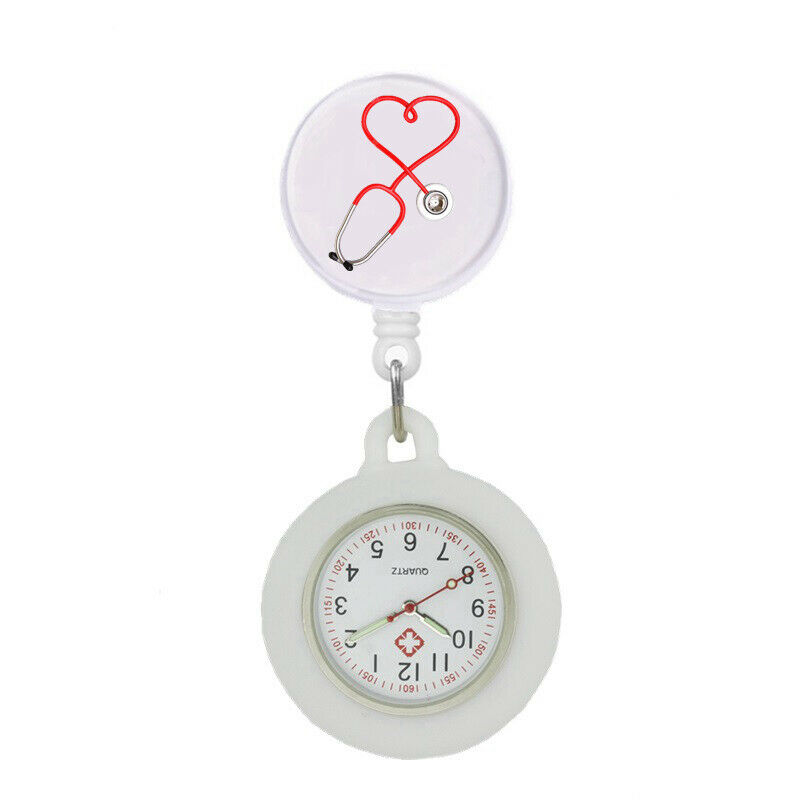 Nurse Watch Schwesternuhr Silikon ausziehbares Band Pulsuhr Kitteluhr Pflege Motiv 4 WS