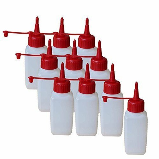 100x 100ml Kunststoffflasche Plastikflasche HDPE  Spritzverschluss Flüssigkeiten