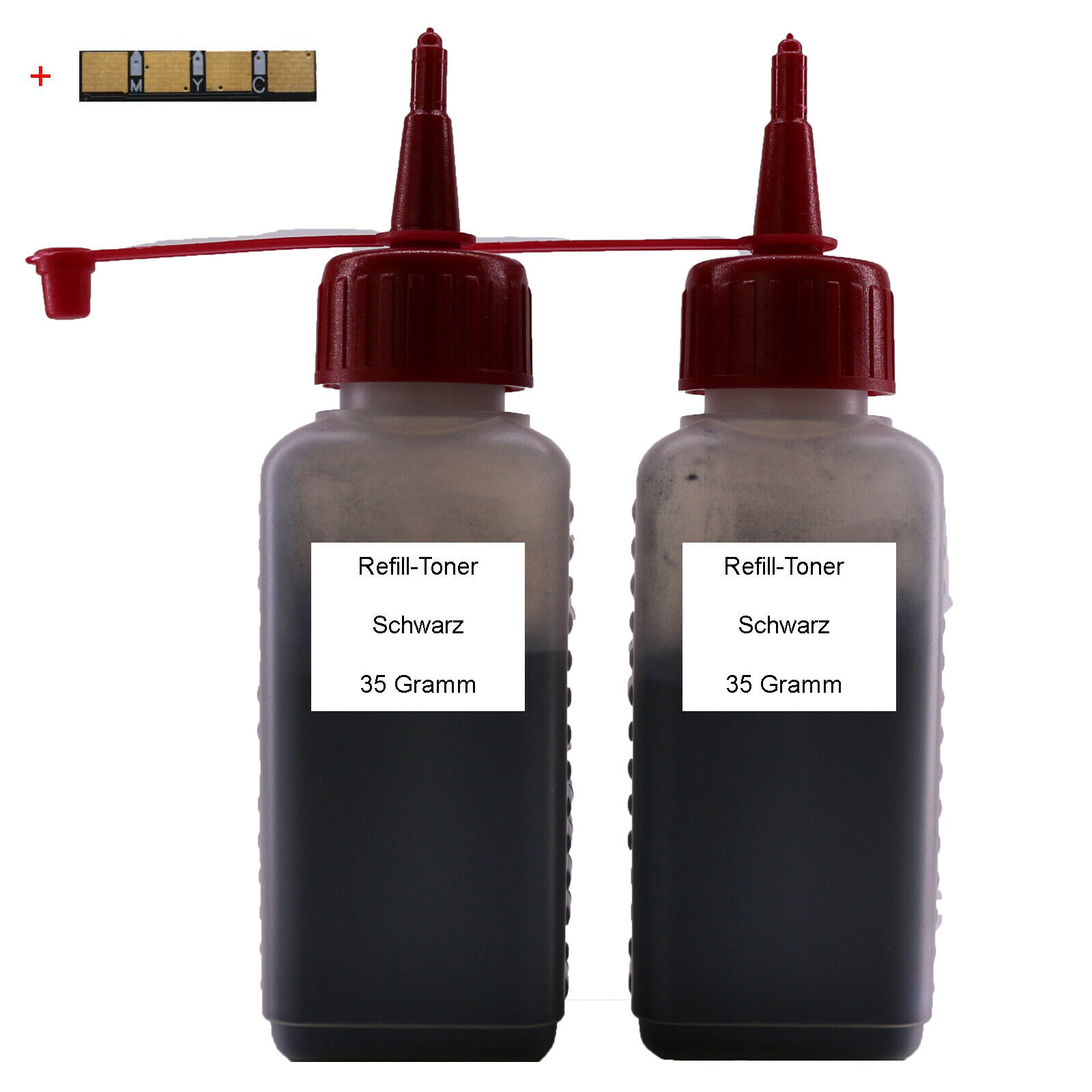 Refill Toner Schwarz + Chip für Samsung CLT-407S CLP-320 CLP-325