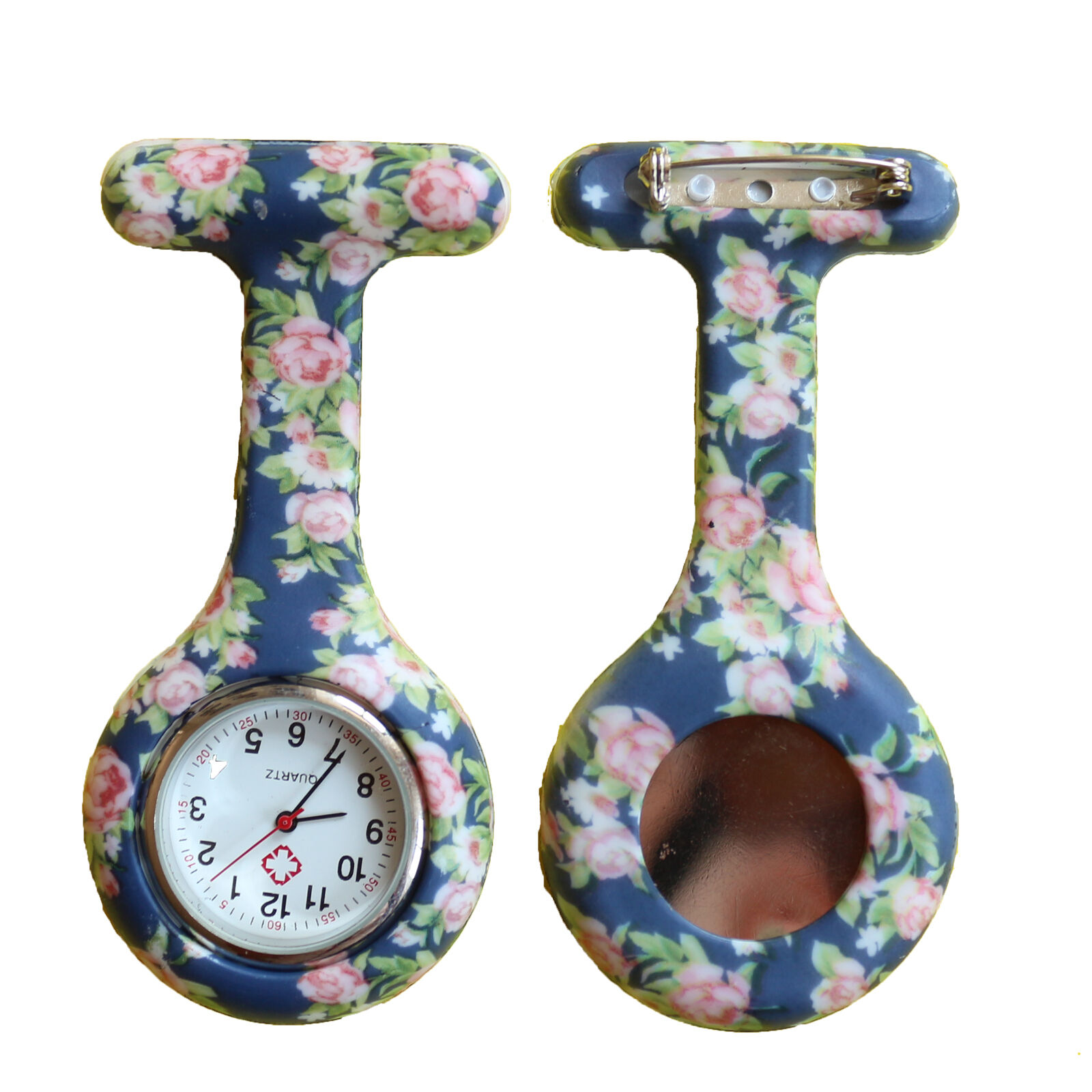 Nurse Watch Schwesternuhr Silikon  Krankenschwesternuhr Pulsuhr Kitteluhr Pflege Muster #3