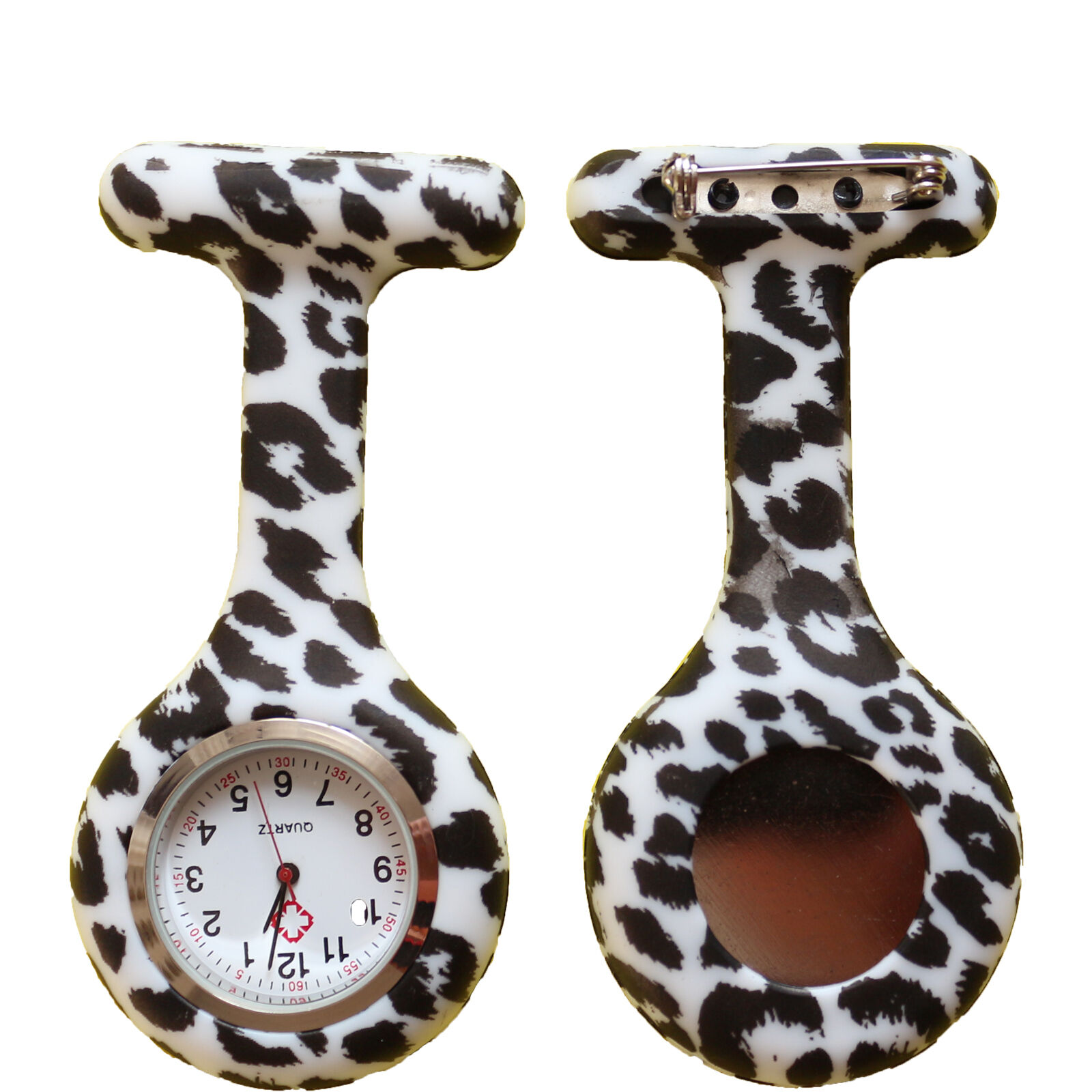 Nurse Watch Schwesternuhr Silikon  Krankenschwesternuhr Pulsuhr Kitteluhr Pflege Muster #8