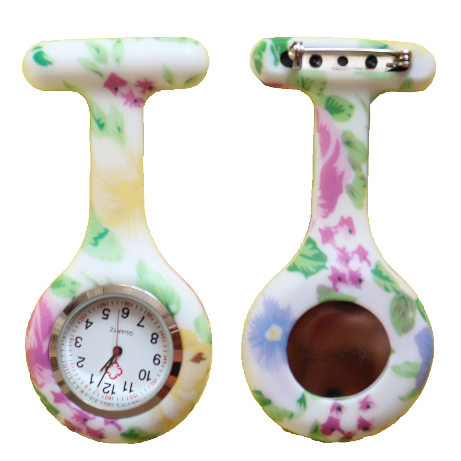 Nurse Watch Schwesternuhr Silikon  Krankenschwesternuhr Pulsuhr Kitteluhr Pflege Muster #9