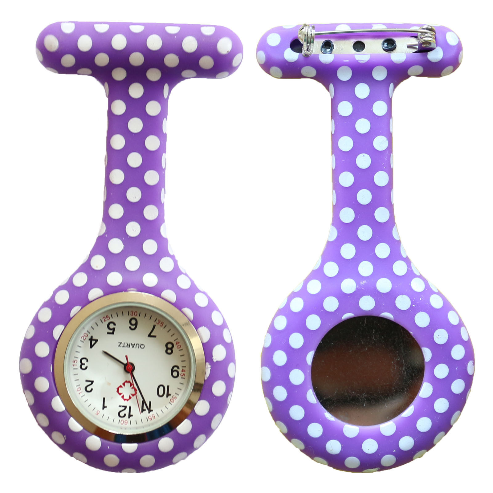 Nurse Watch Schwesternuhr Silikon  Krankenschwesternuhr Pulsuhr Kitteluhr Pflege Muster #17