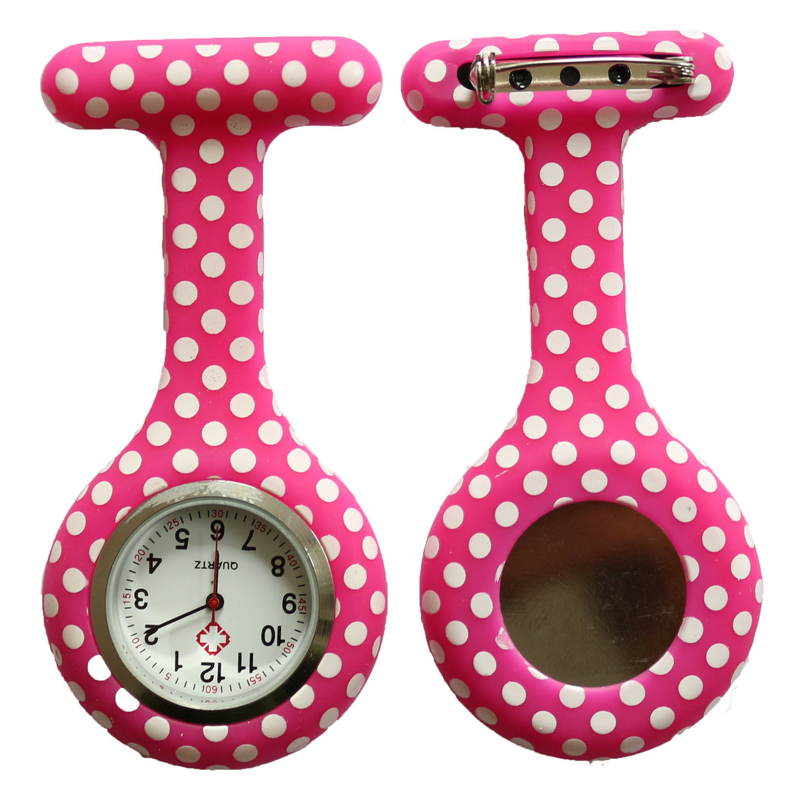 Nurse Watch Schwesternuhr Silikon  Krankenschwesternuhr Pulsuhr Kitteluhr Pflege Muster #21