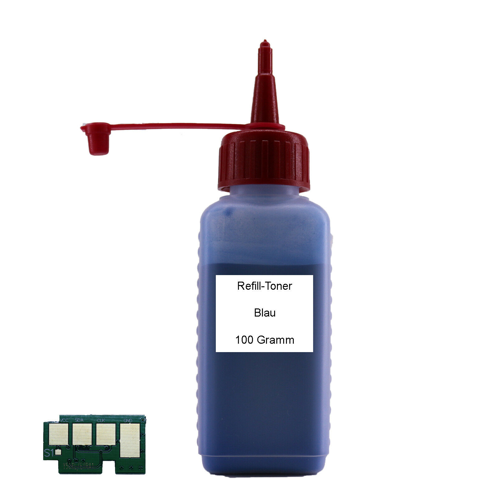 Refill Toner + Chip Blau für Samsung CLP-680 / CLX-6260 CLT-506