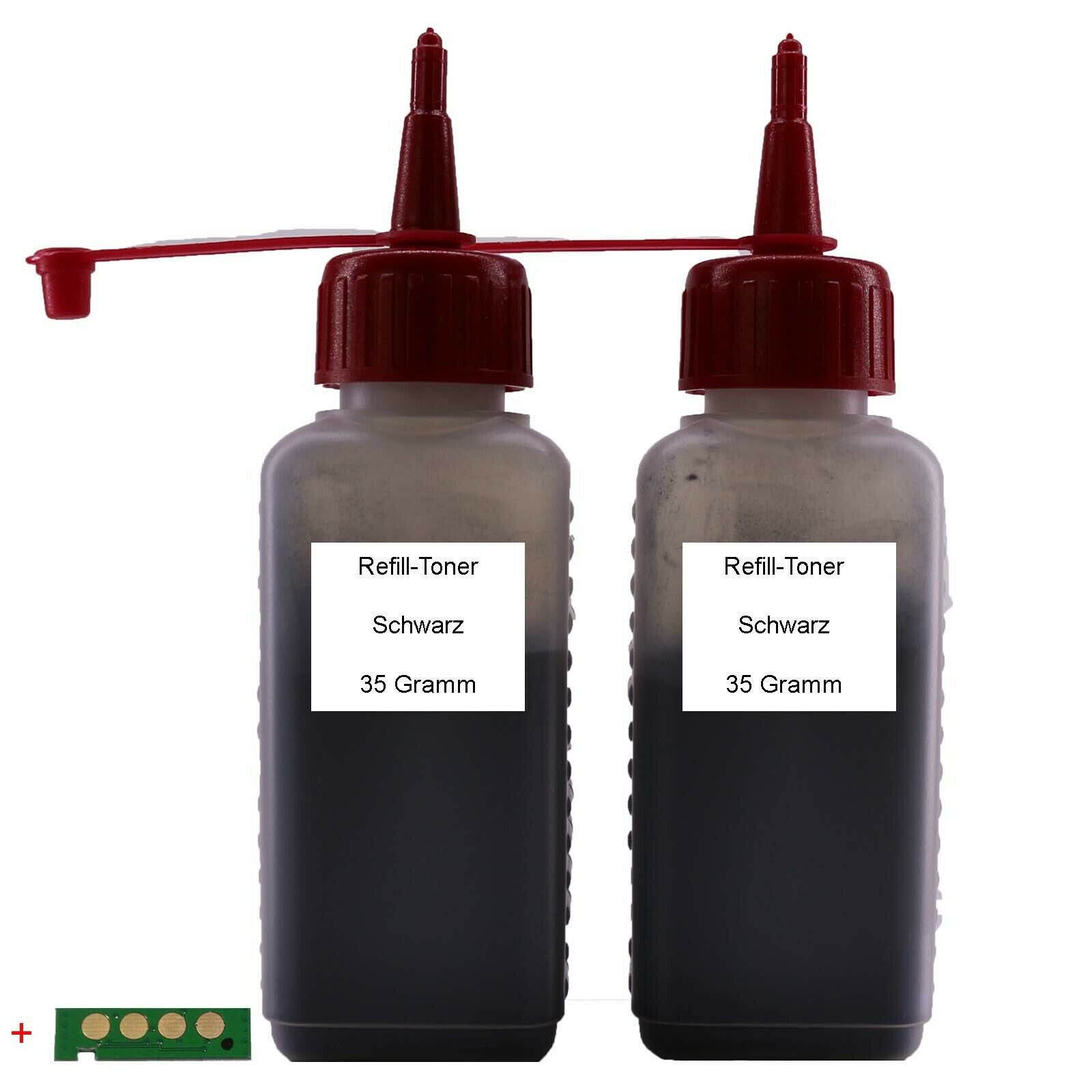 Refill Toner + Chip für Samsung CLT-406S CLX-3300 3305 Schwarz