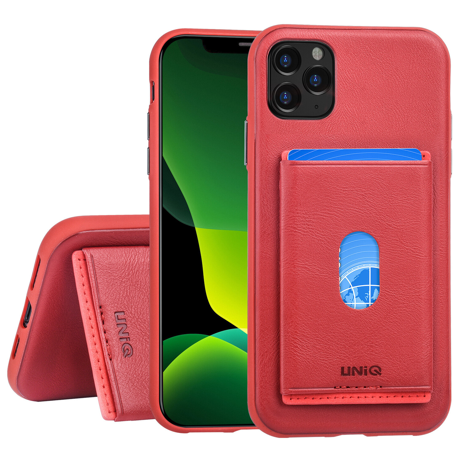 UNIQ Accessory Uniq accessory passend für Apple iPhone 11 Pro Max Back-Cover hul Rot - Kartenhalter