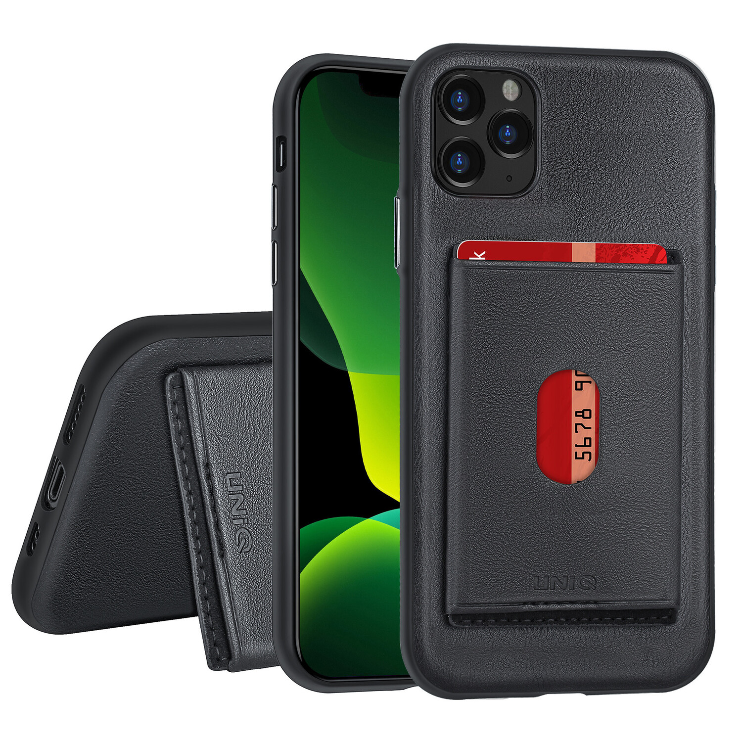 UNIQ Accessory Uniq accessory passend für Apple iPhone 11 Pro Max Back-Cover hul Schwarz - Kartenhalter