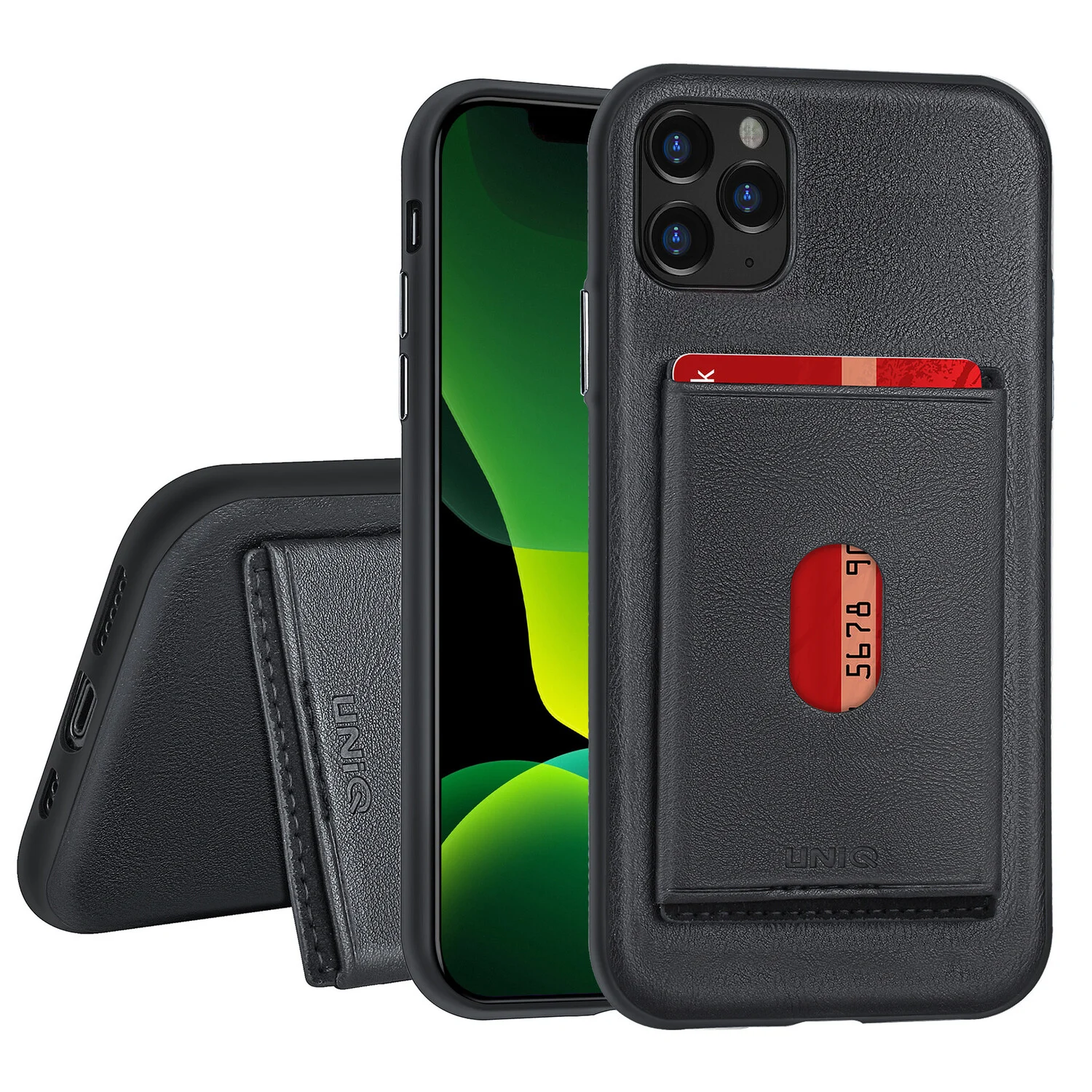 UNIQ Accessory Uniq accessory passend für Apple iPhone 11 Pro Max Back-Cover hul Schwarz - Kartenhalter