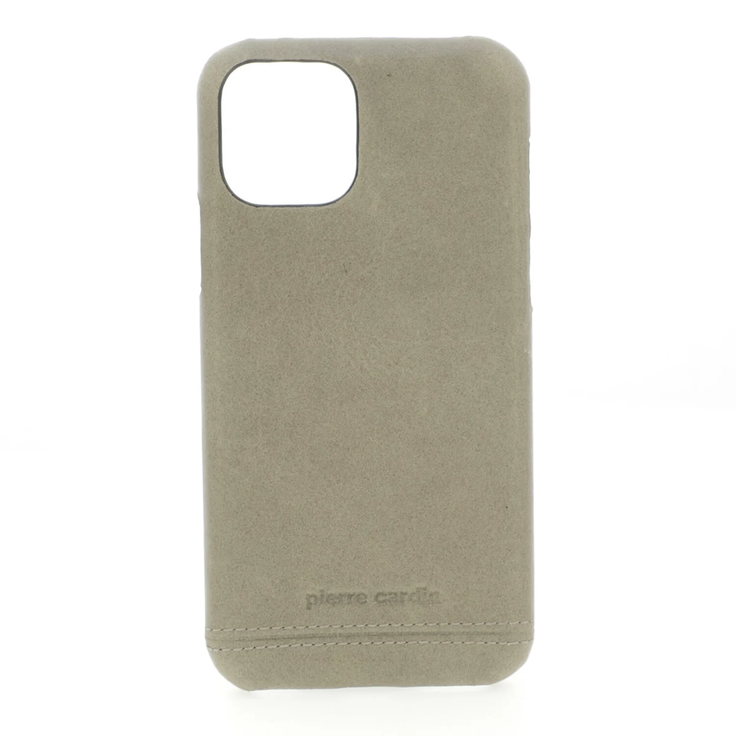 Pierre Cardin Pierre Cardin passend für Apple iPhone 11 Back-Cover hul Grau - Genuine Leather