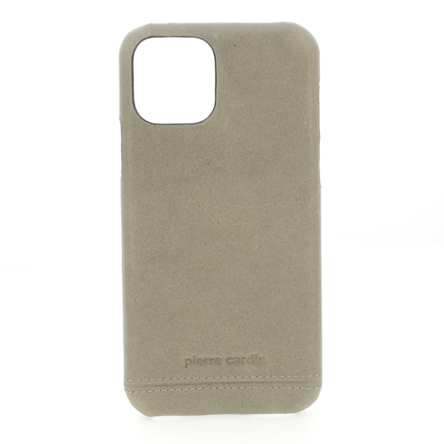 Pierre Cardin Pierre Cardin passend für Apple iPhone 11 Pro Max Back-Cover hul Grau - Genuine Leather