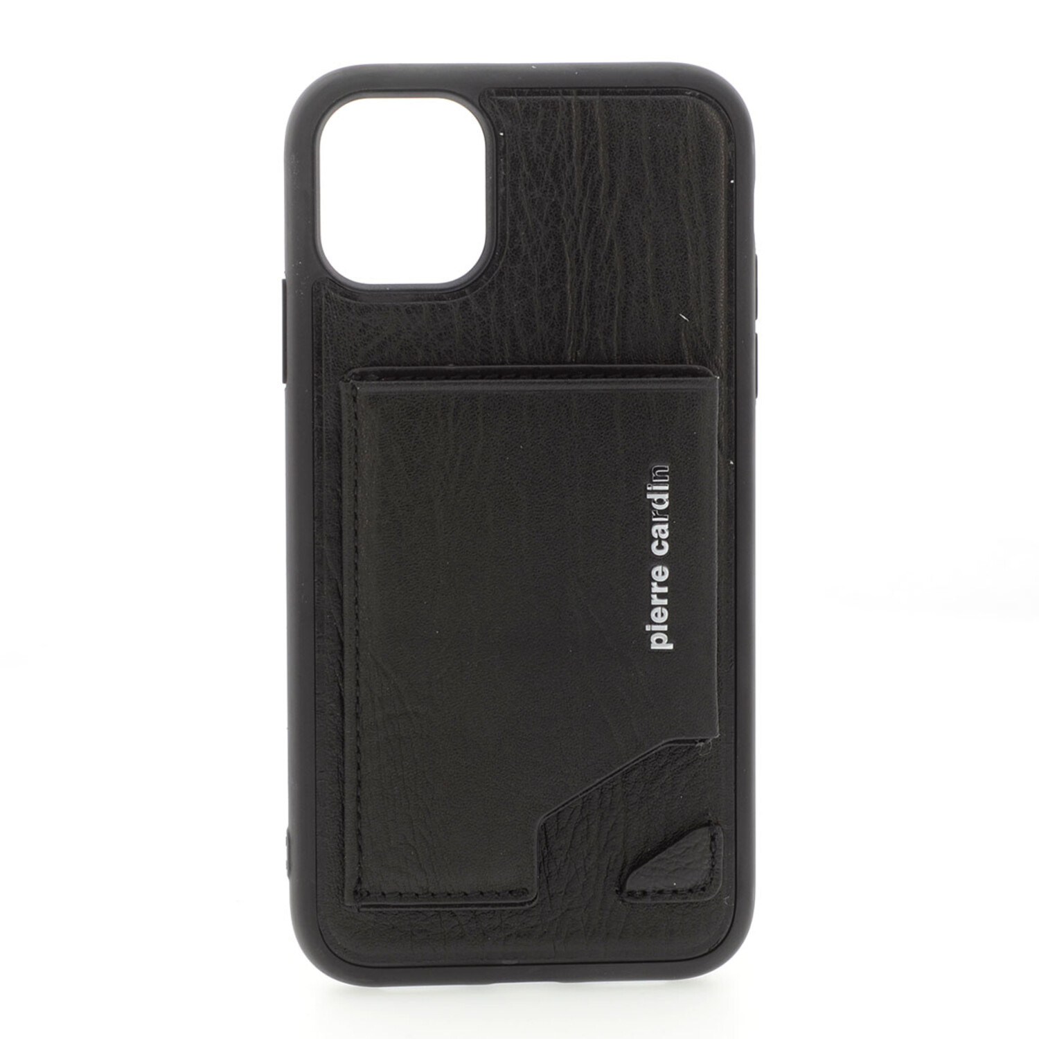 Pierre Cardin Pierre Cardin passend für Apple iPhone 11 Back-Cover hul Schwarz - Genuine Leather