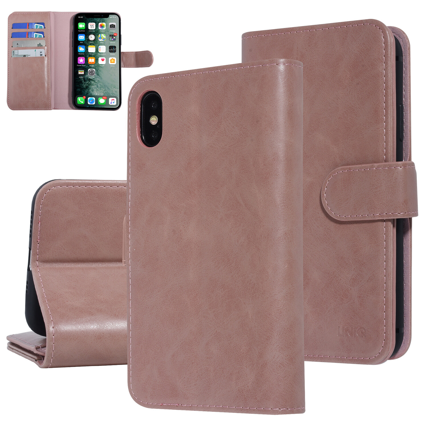UNIQ Accessory UNIQ Accessory iPhone Xs Max Pink Sanfte Berührung Book-Case hul