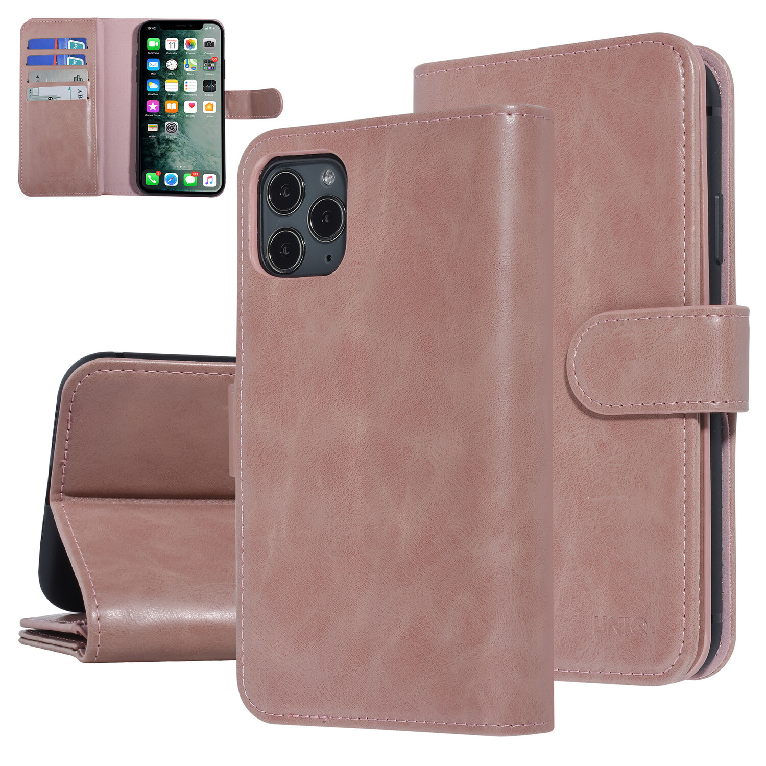 UNIQ Accessory UNIQ Accessory iPhone 11 Pro Max Pink Sanfte Berührung Book-Case hul