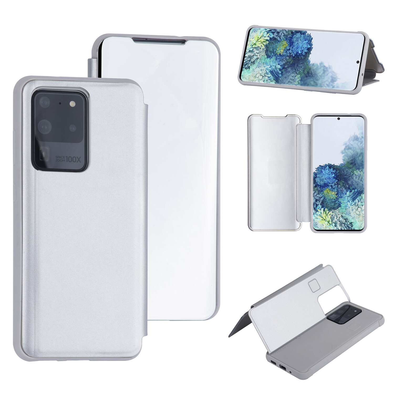 Uniq accessory passend für Samsung Galaxy S20 Ultra Silber Book-Case hul - Hartplastik