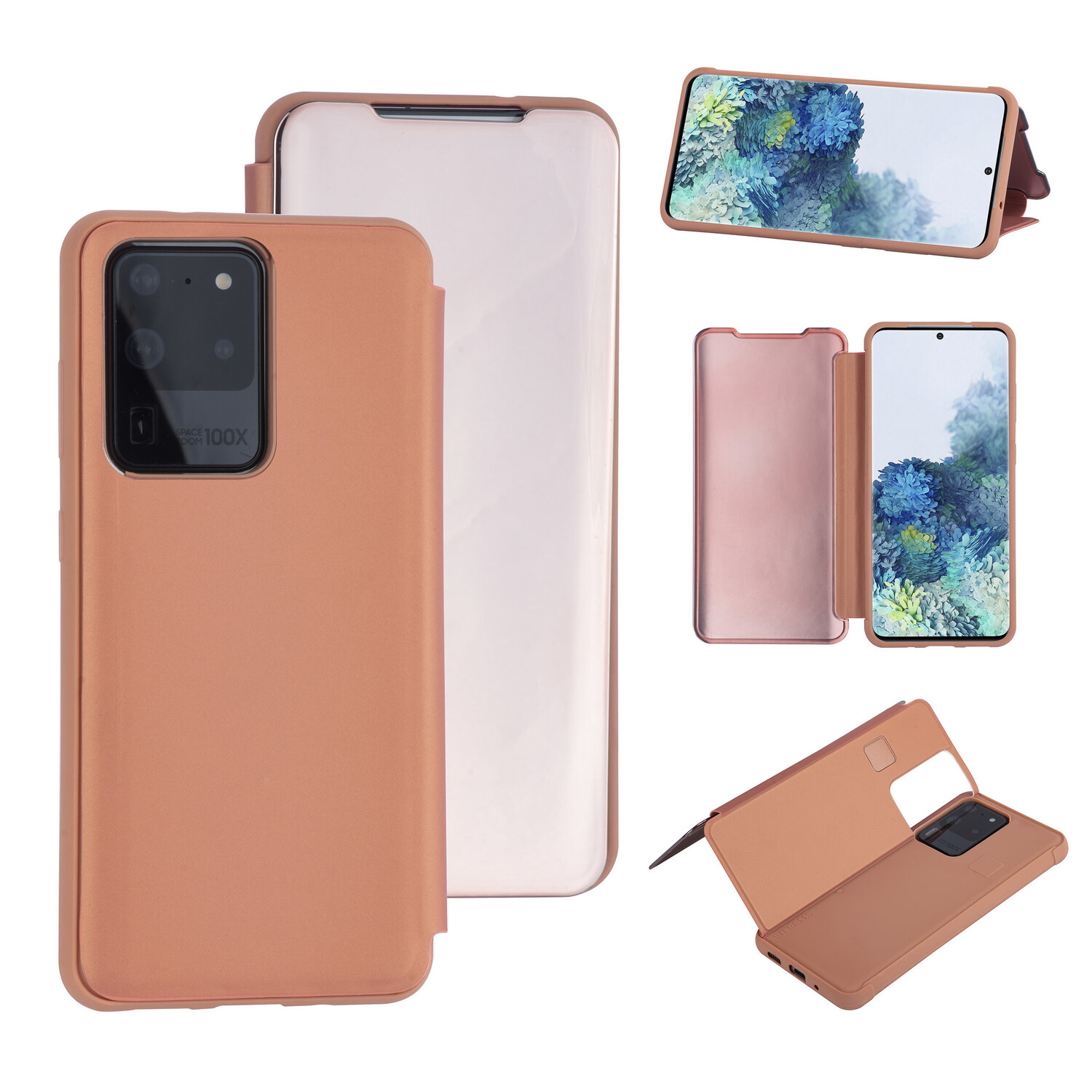 Uniq accessory passend für Samsung Galaxy S20 Ultra Rose Gold Book-Case hul - Hartplastik