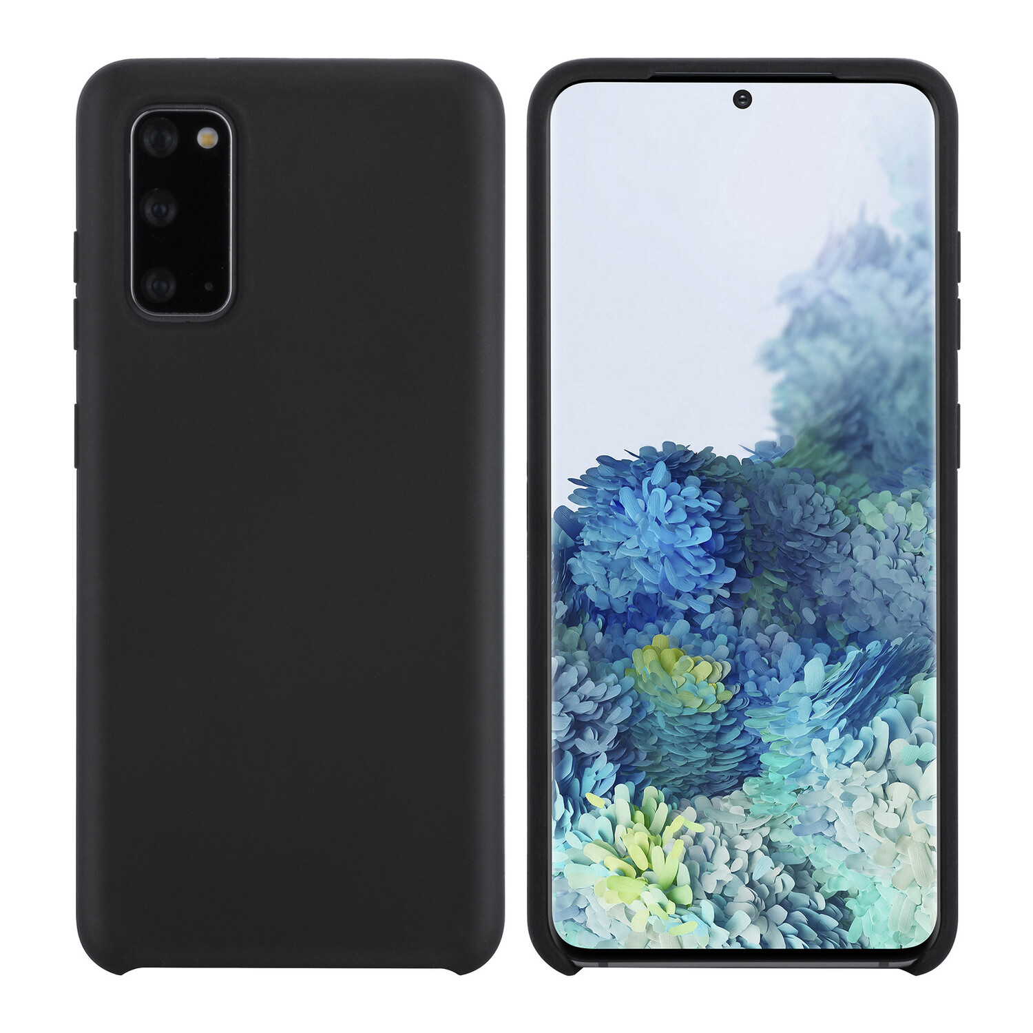 passend für Samsung Galaxy S20 Schwarz Back-Cover hul - Silikon