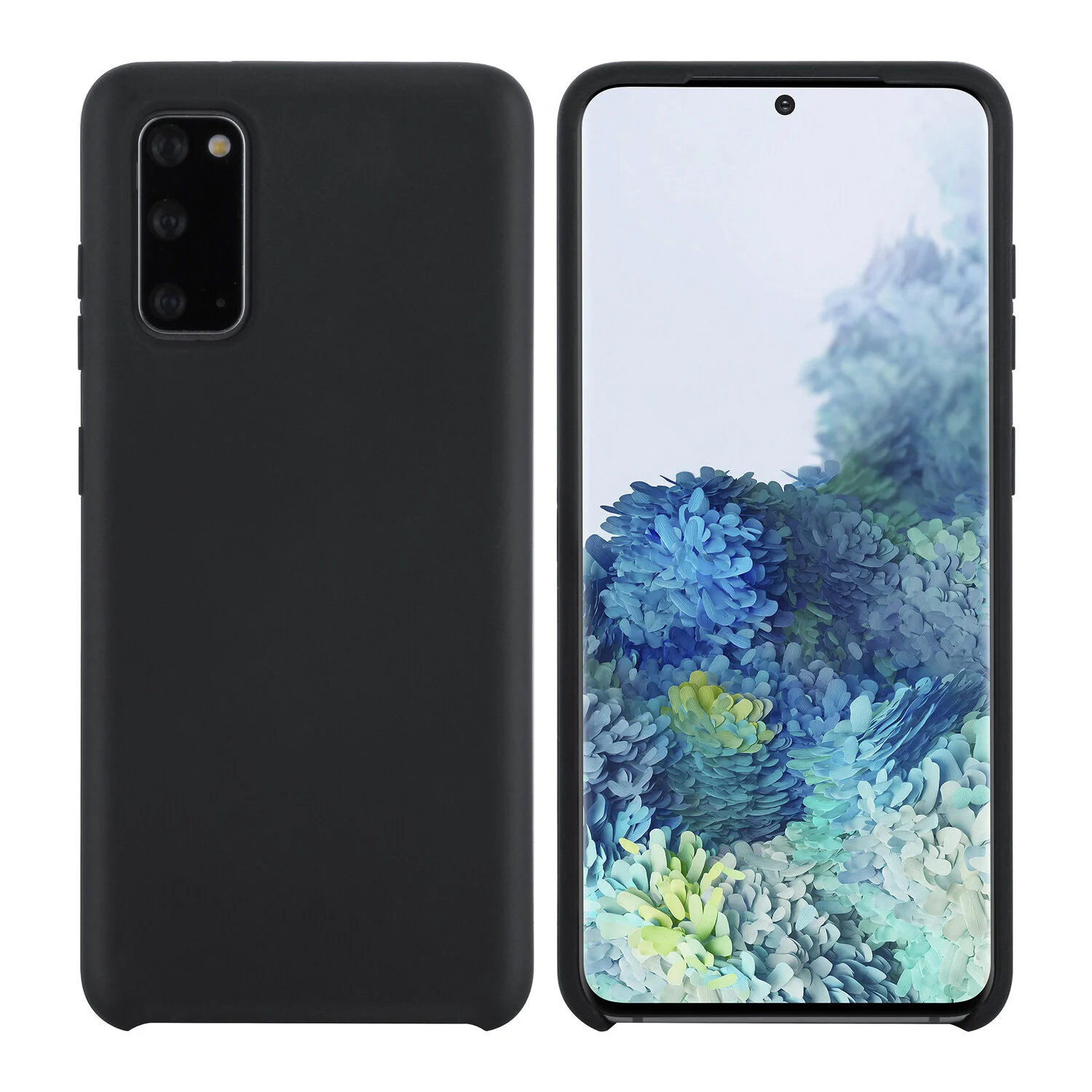 passend für Samsung Galaxy S20 Schwarz Back-Cover hul - Silikon