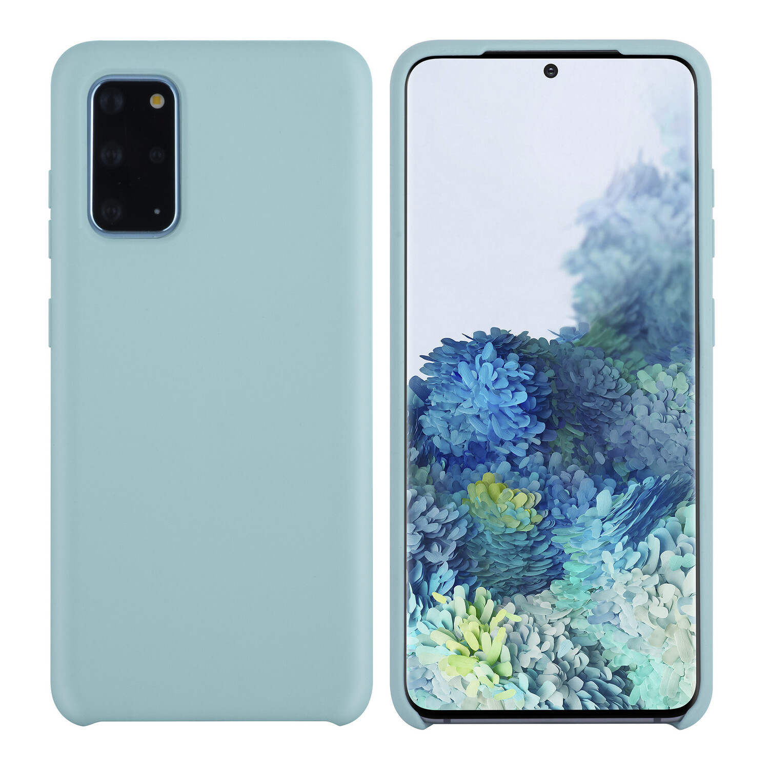 passend für Samsung Galaxy S20 Plus Hellblau Back-Cover hul - Silikon