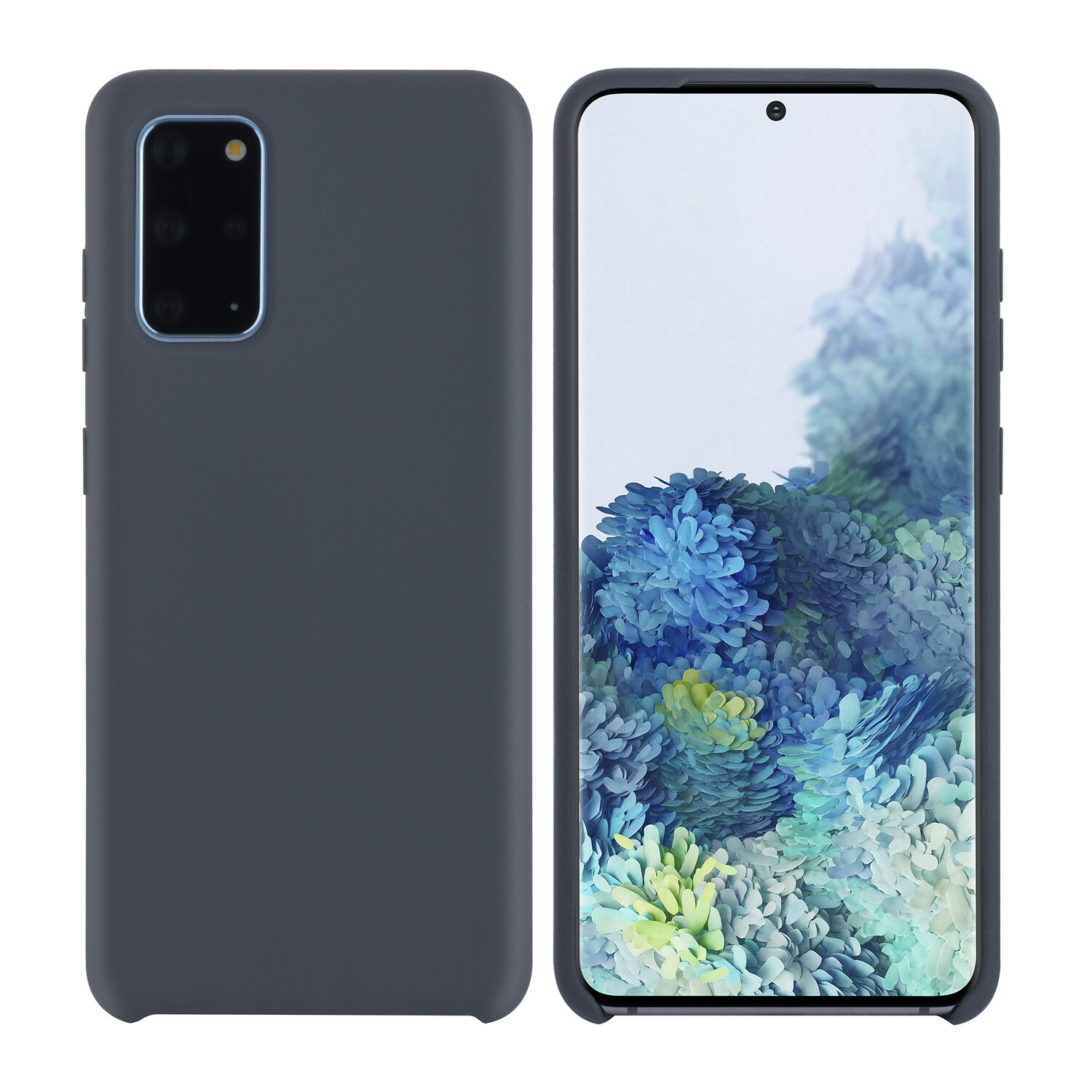 passend für Samsung Galaxy S20 Plus Grau Back-Cover hul - Silikon