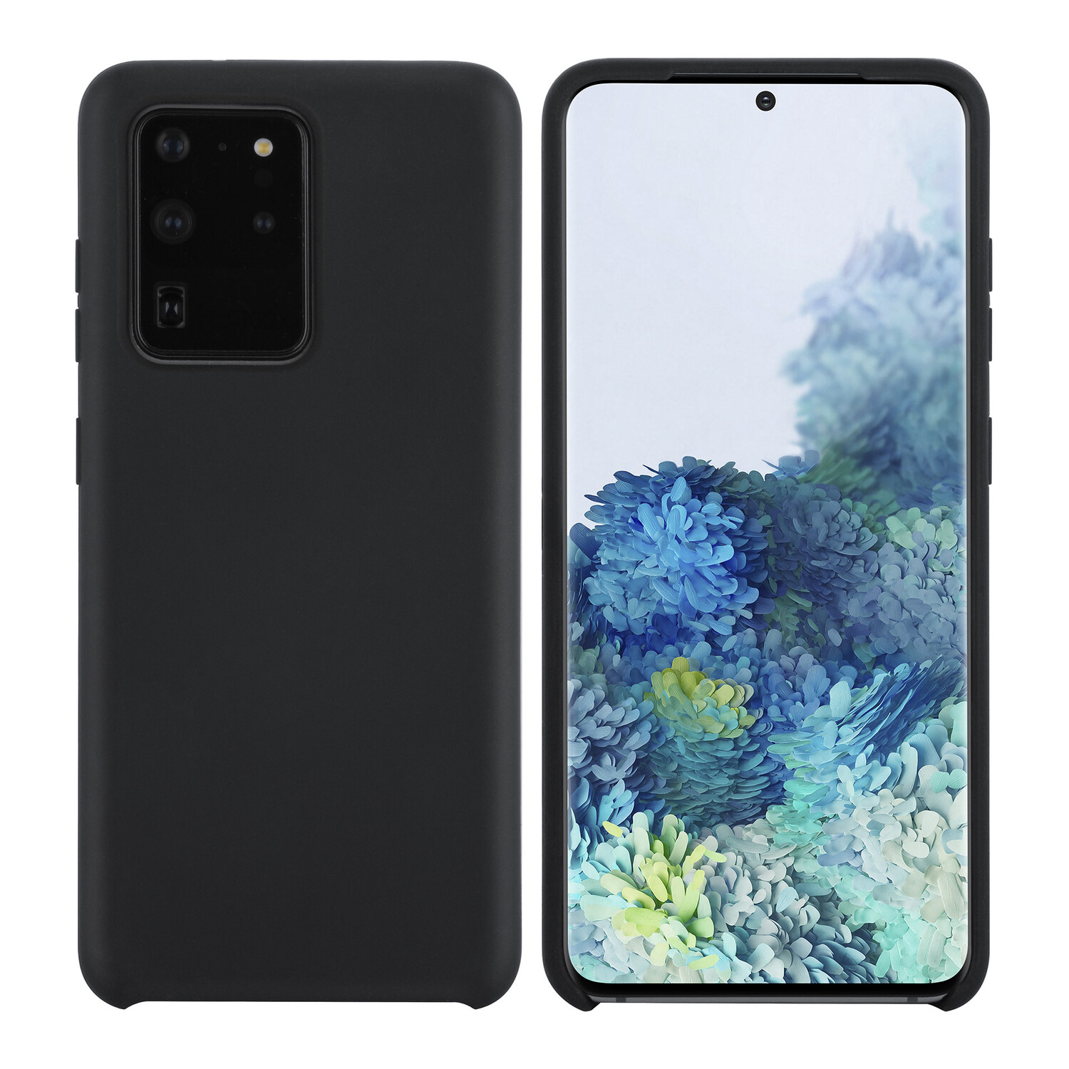 passend für Samsung Galaxy S20 Ultra Schwarz Back-Cover hul - Silikon
