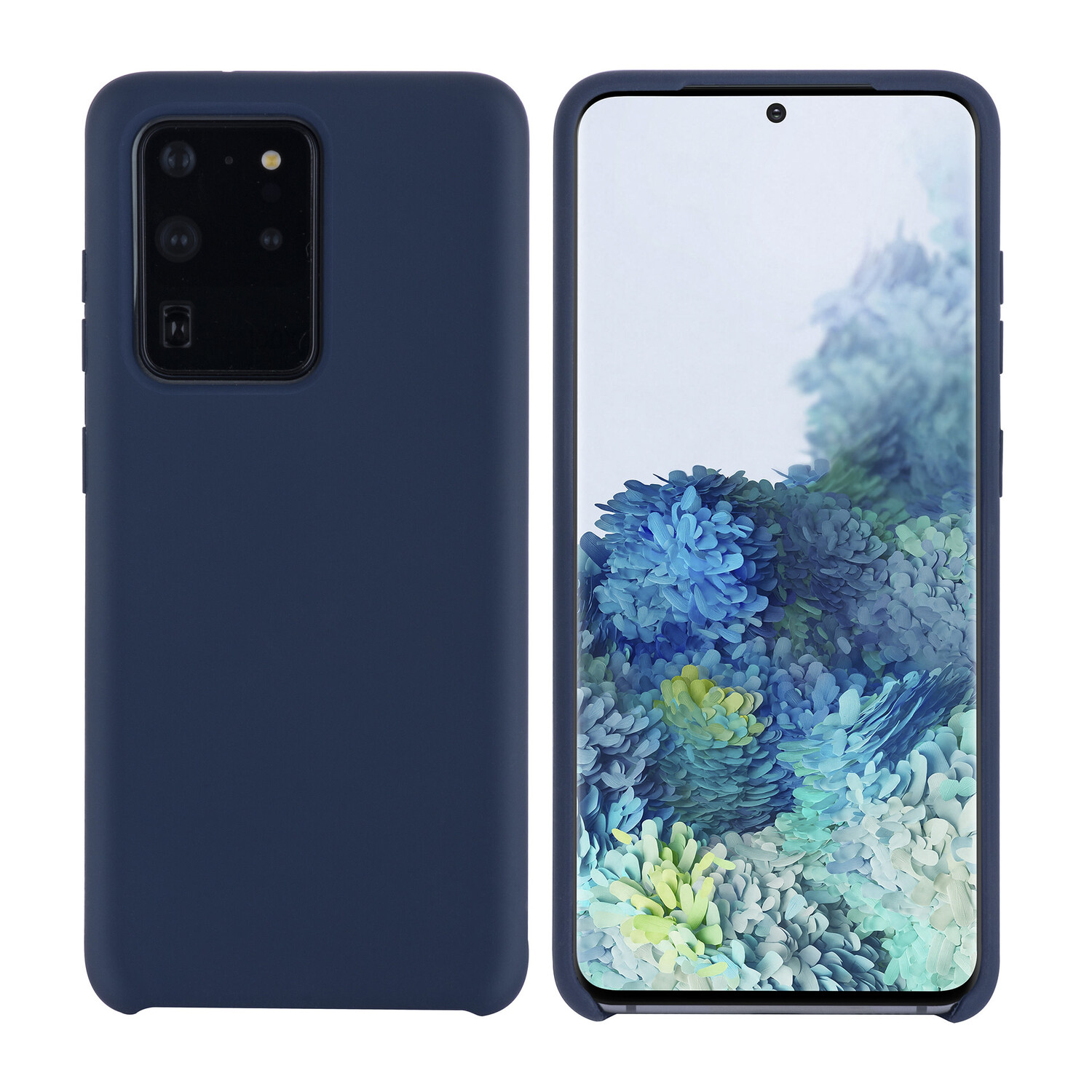 passend für Samsung Galaxy S20 Ultra Tiefes Blau Back-Cover hul - Silikon