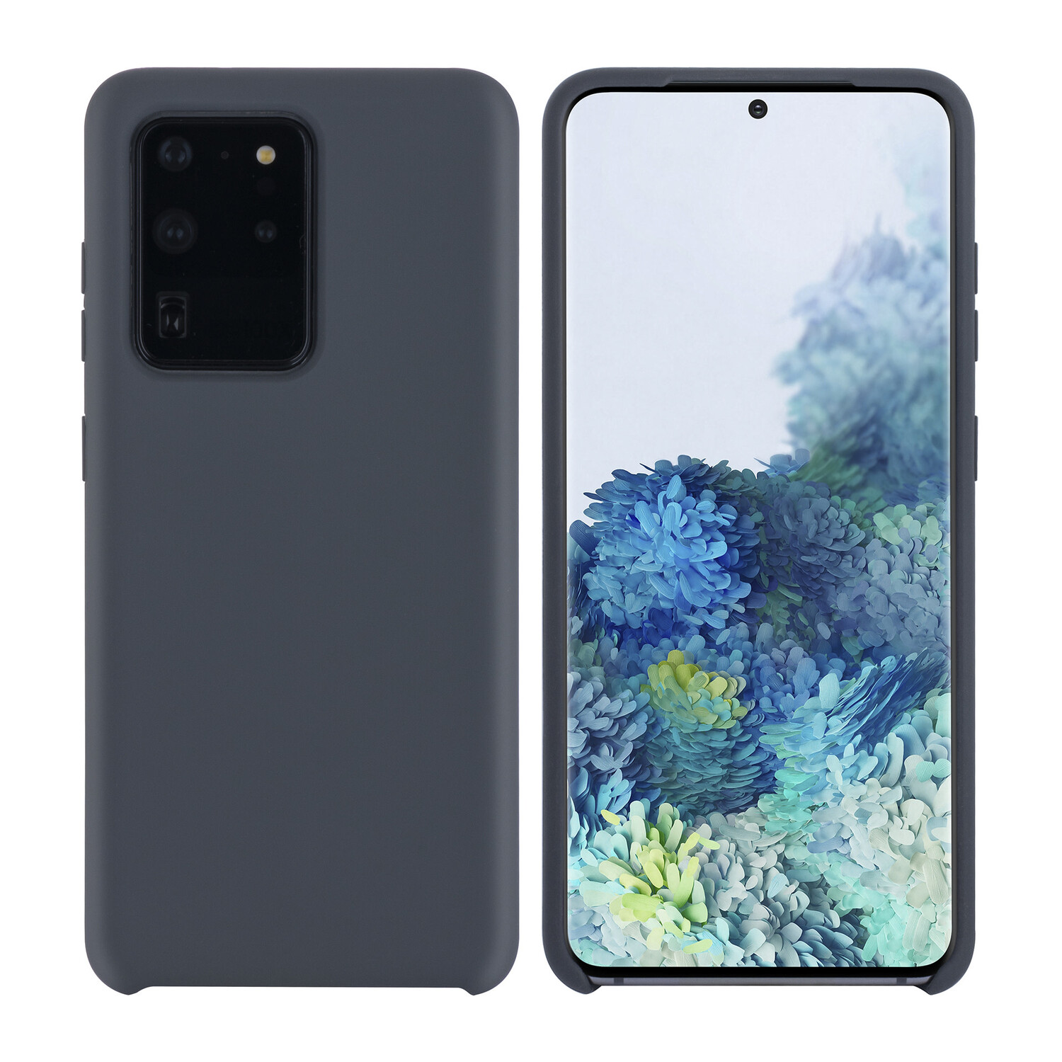 passend für Samsung Galaxy S20 Ultra Grau Back-Cover hul - Silikon