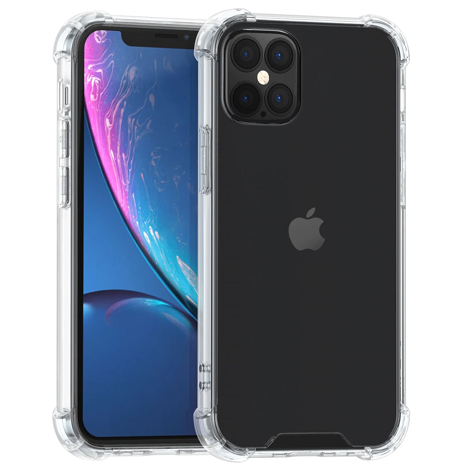 passend für Apple iPhone 12 Pro Max Transparent Back-Cover hul - Antishock