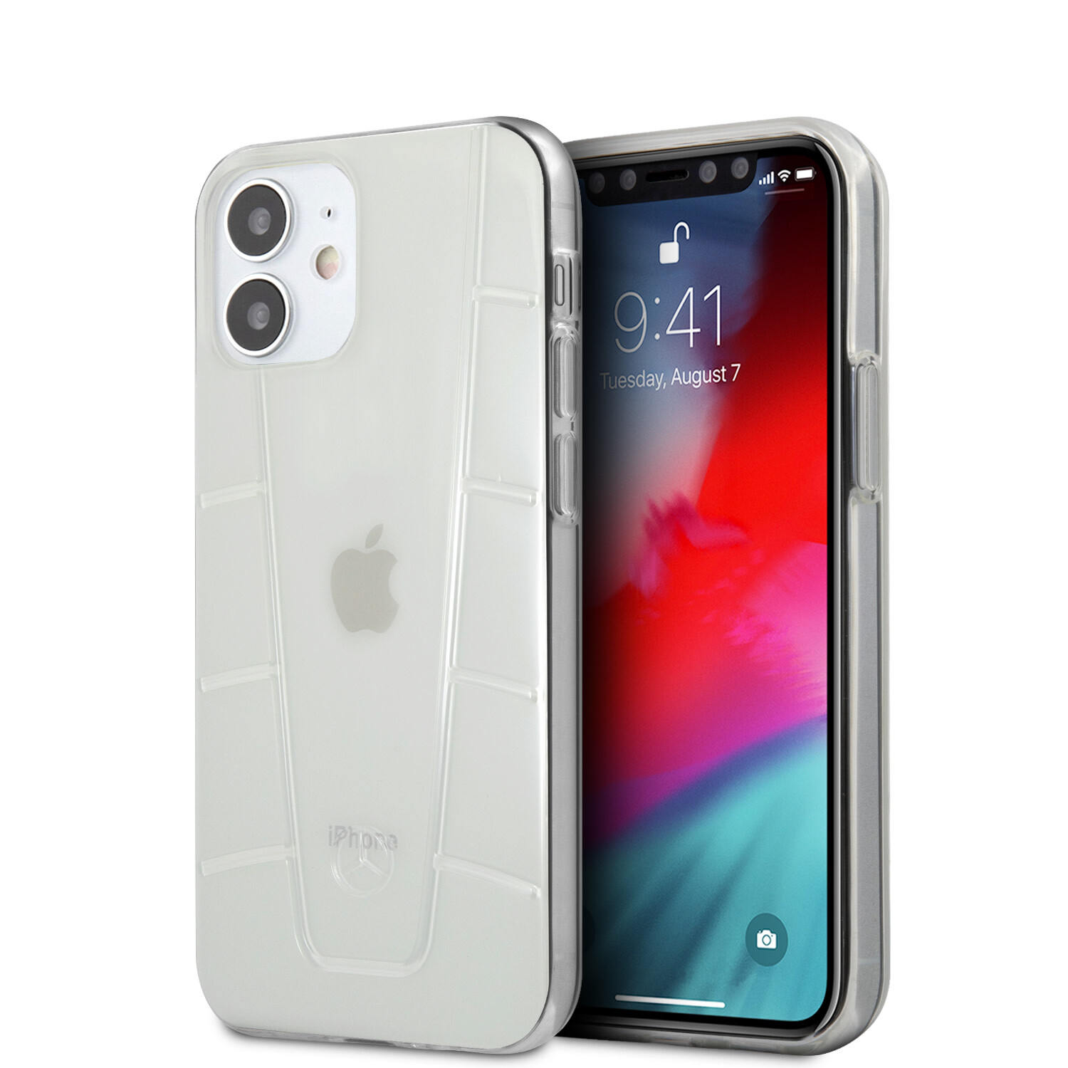 Mercedes-Benz Mercedes-Benz passend für Apple iPhone 12 Mini Transparent Back-Cover hul - Transparent
