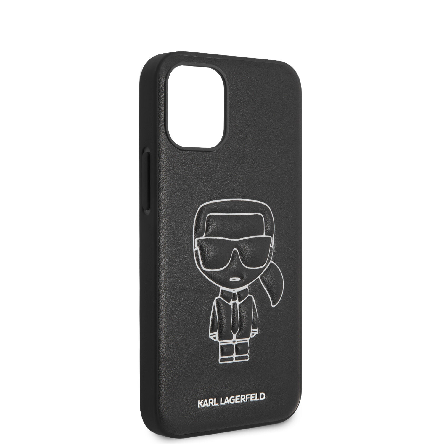 Karl Lagerfeld Karl Lagerfeld passend für Apple iPhone 12 Mini Weiß Back-Cover hul - Embossed