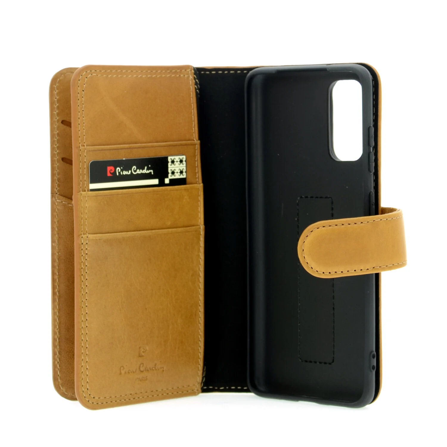 Pierre Cardin Pierre Cardin passend für Samsung Galaxy S20 braun Book-Case hul - Echtleder