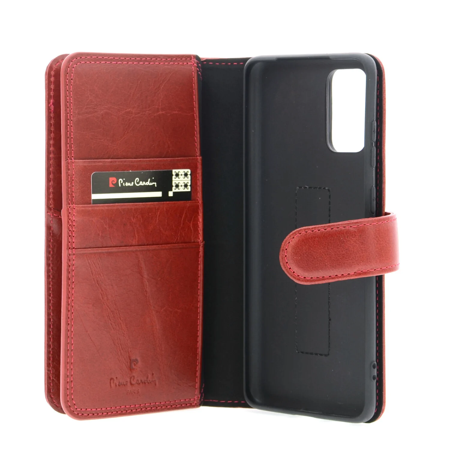 Pierre Cardin Pierre Cardin passend für Samsung Galaxy S20 Plus rot Book-Case hul - Echtleder