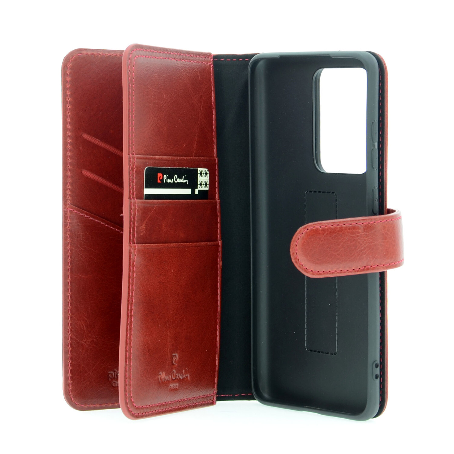 Pierre Cardin Pierre Cardin passend für Samsung Galaxy S20 Ultra rot Book-Case hul - Echtleder