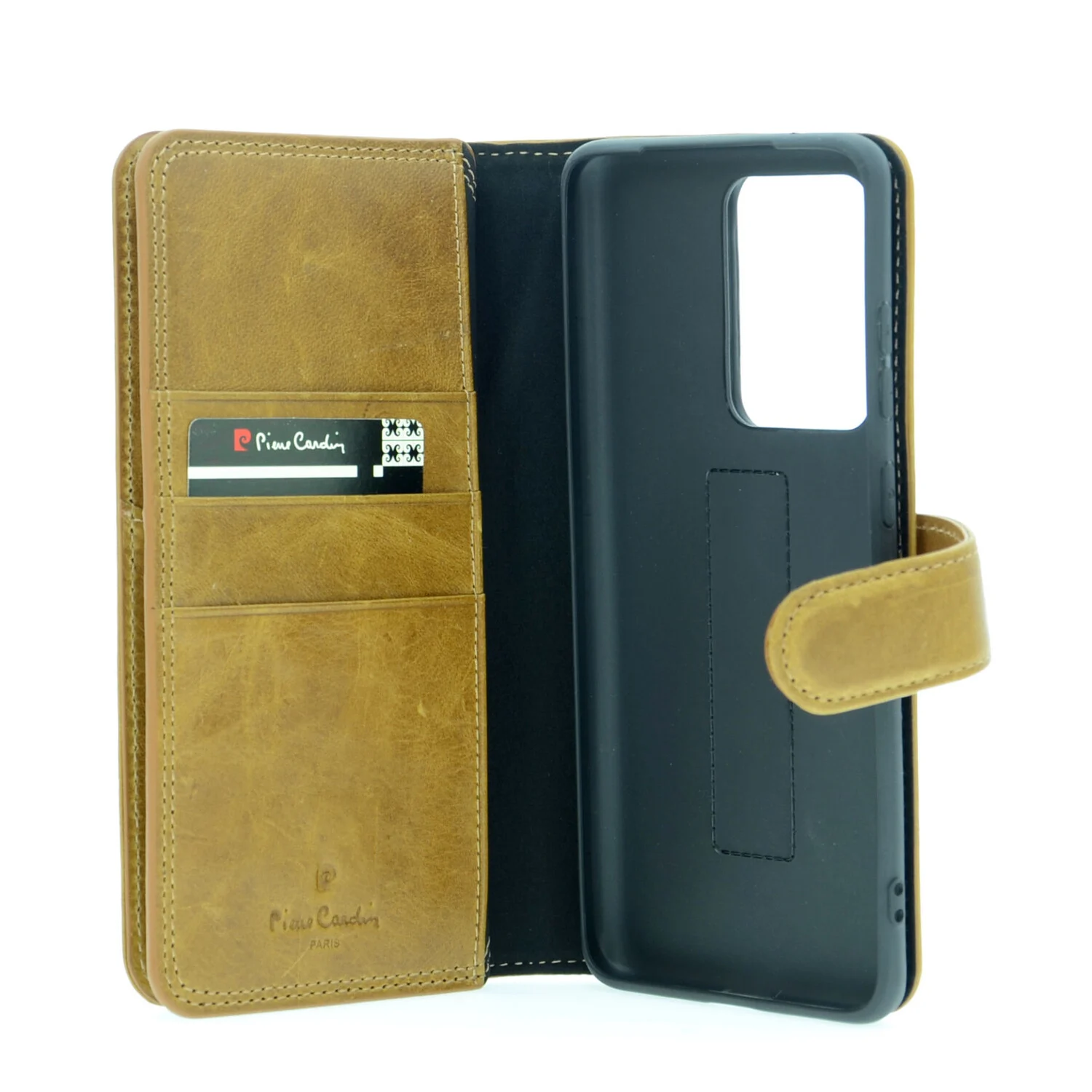 Pierre Cardin Pierre Cardin passend für Samsung Galaxy S20 Ultra braun Book-Case hul - Echtleder