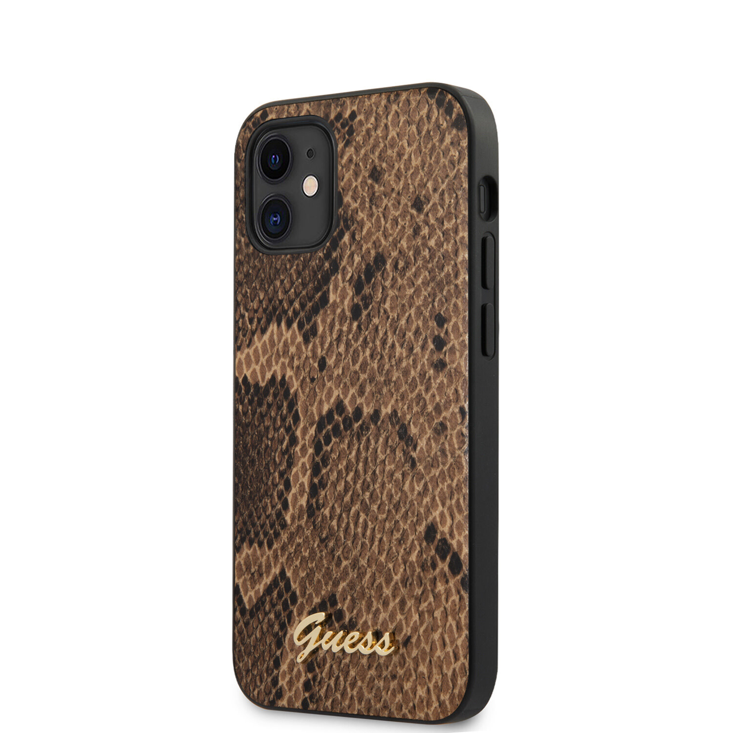 Guess Guess passend für Apple iPhone 12 Mini Braun Back-Cover hul - Python