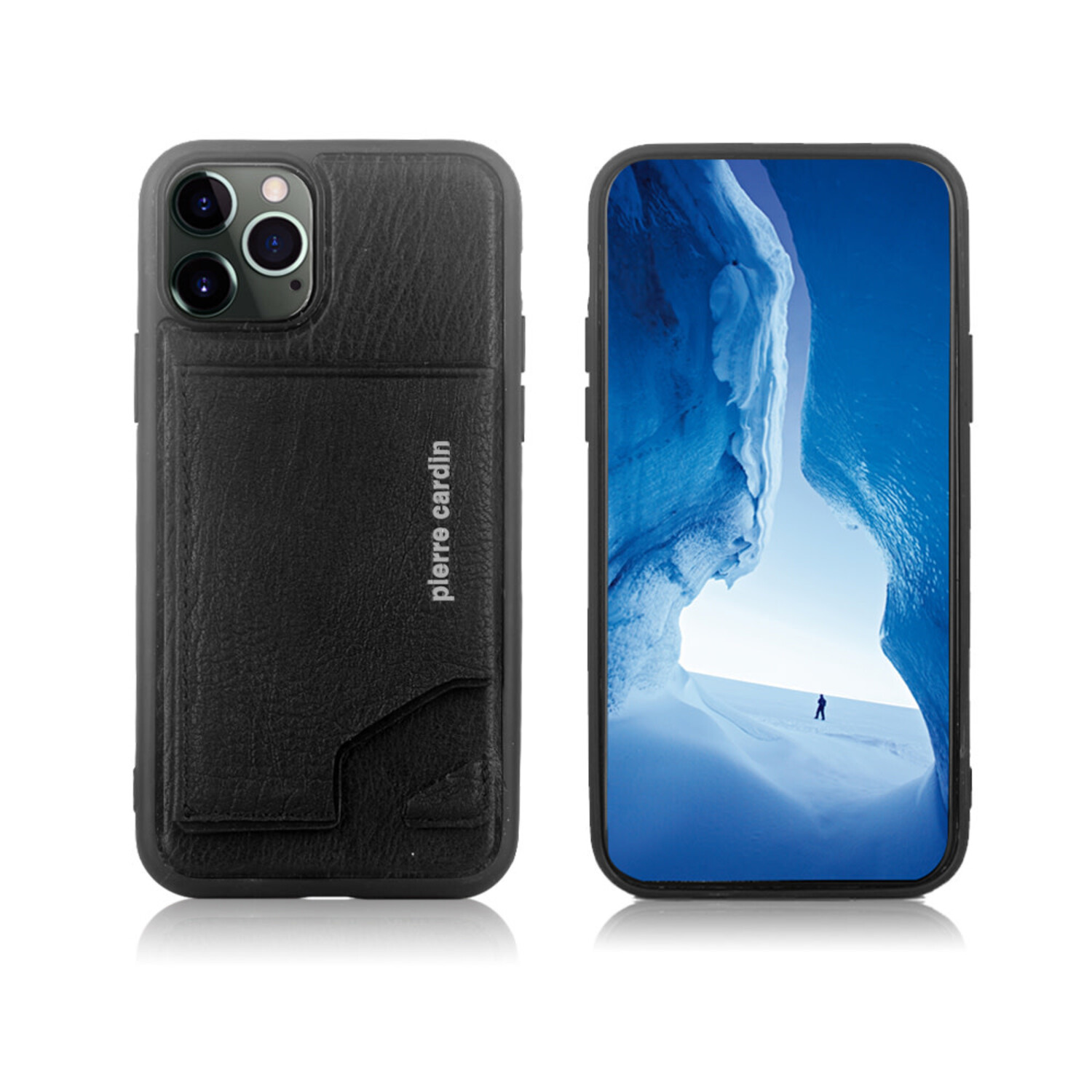 Pierre Cardin Pierre Cardin iPhone 12 Pro Max Back-Cover hul - Schwarz