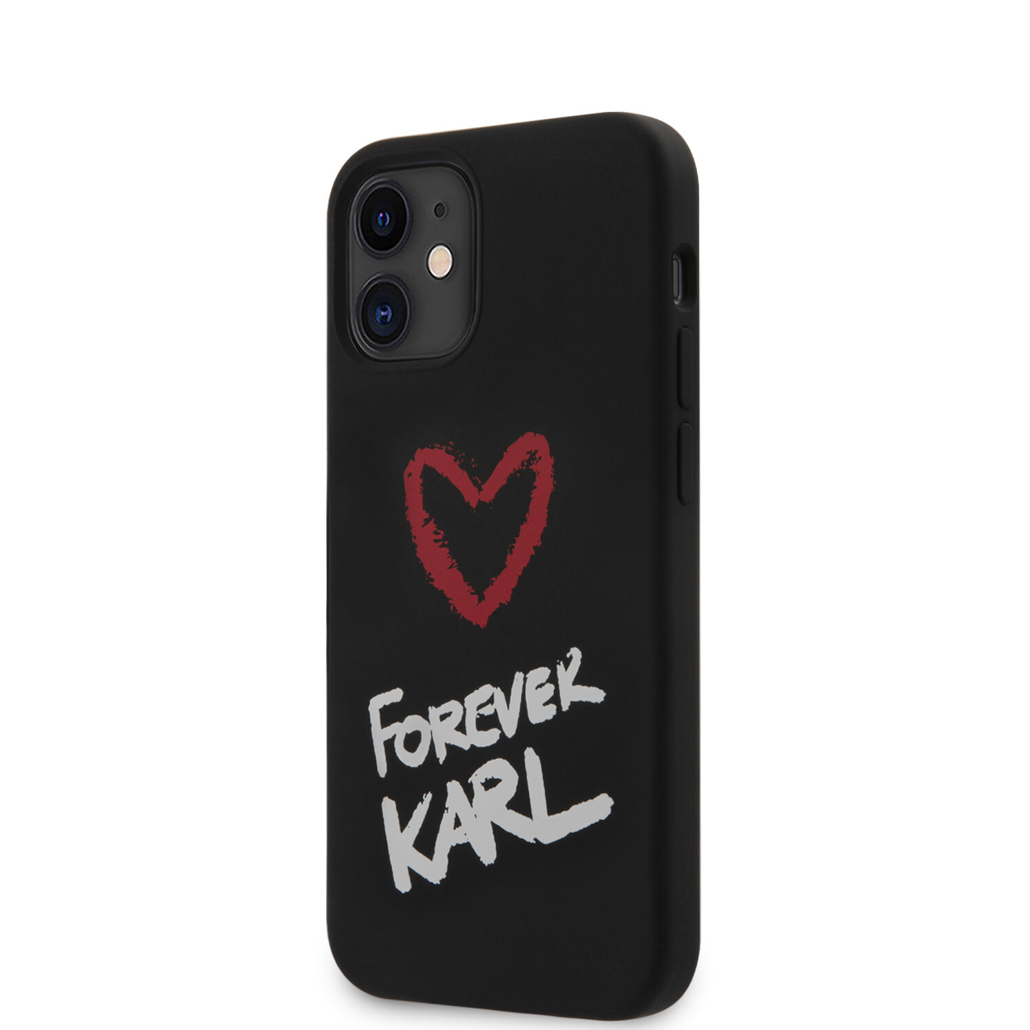 Karl Lagerfeld Karl Lagerfeld passend für Apple iPhone 12 Mini Schwarz Back-Cover hul - Forever Karl