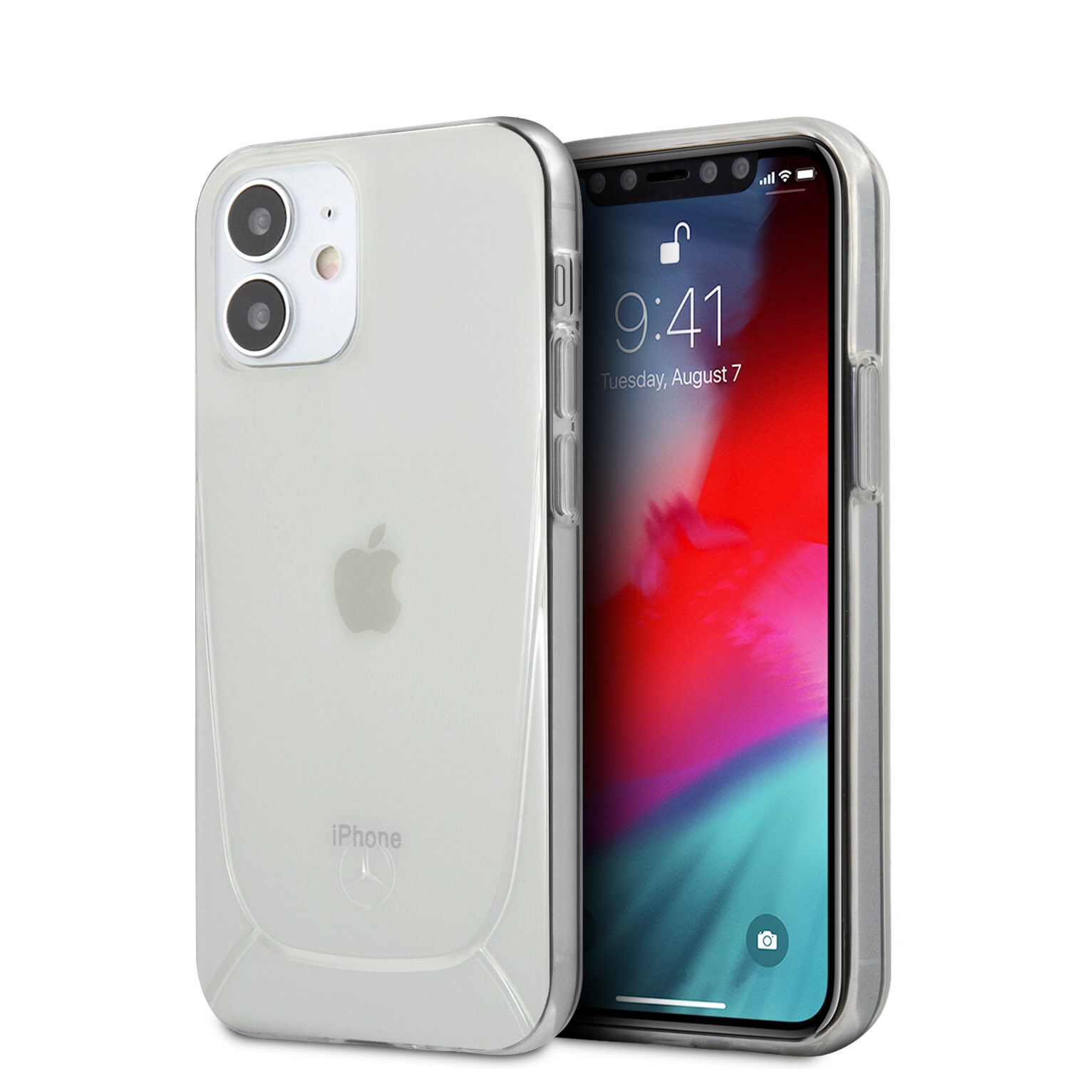 Mercedes-Benz Mercedes-Benz passend für Apple iPhone 12 Mini Transparent Back-Cover hul - Hard Case