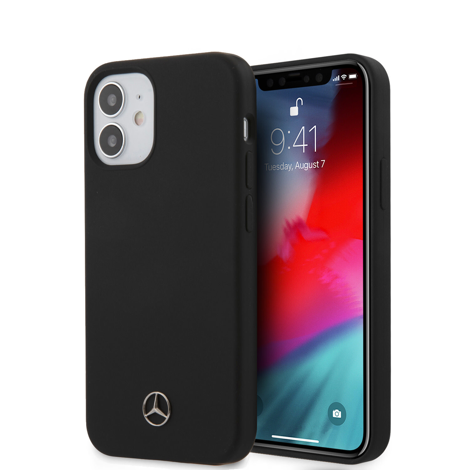 Mercedes-Benz Mercedes-Benz passend für Apple iPhone 12 Mini Schwarz Back-Cover hul - Hard Case