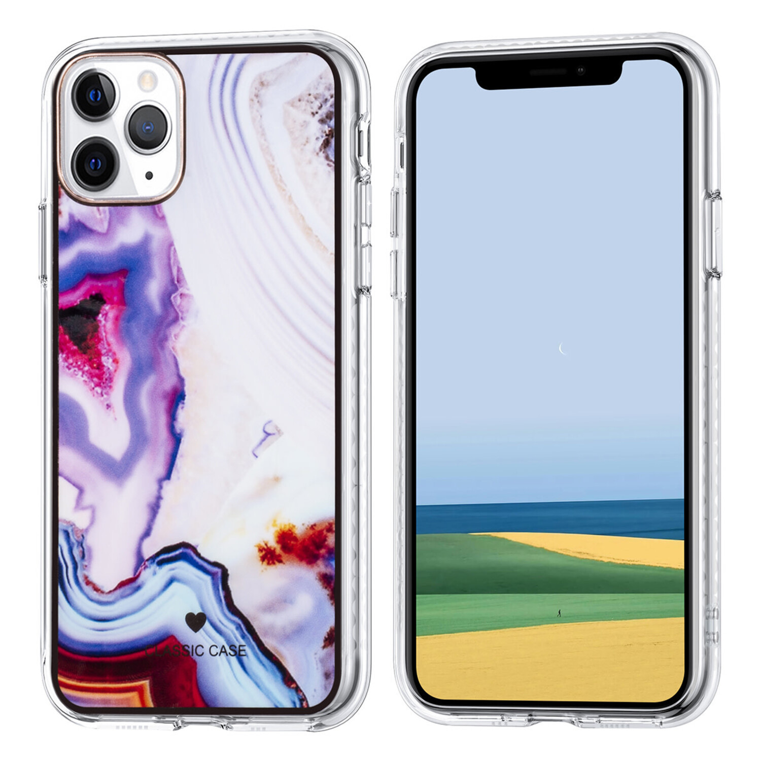 UNIQ Accessory Classic Case passend für Apple iPhone 11 Pro Gradient Back-Cover hul - Gradient Crystal