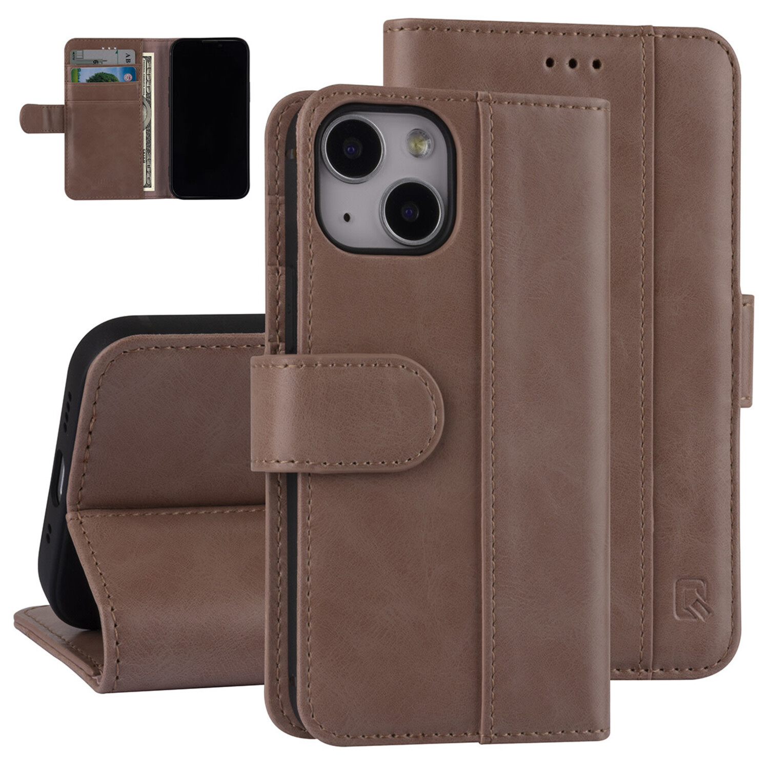 UNIQ Accessory UNIQ Accessory Book-Case hul iPhone 13 Mini - Kartenhalter - Magnetverschluss - Rosa