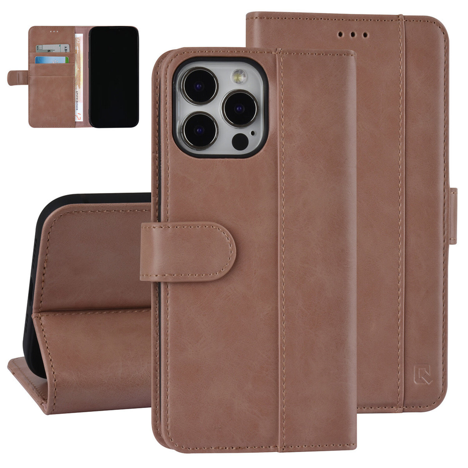 UNIQ Accessory UNIQ Accessory Book-Case hul iPhone 13 Pro Max - Kartenhalter - Magnetverschluss - Rosa