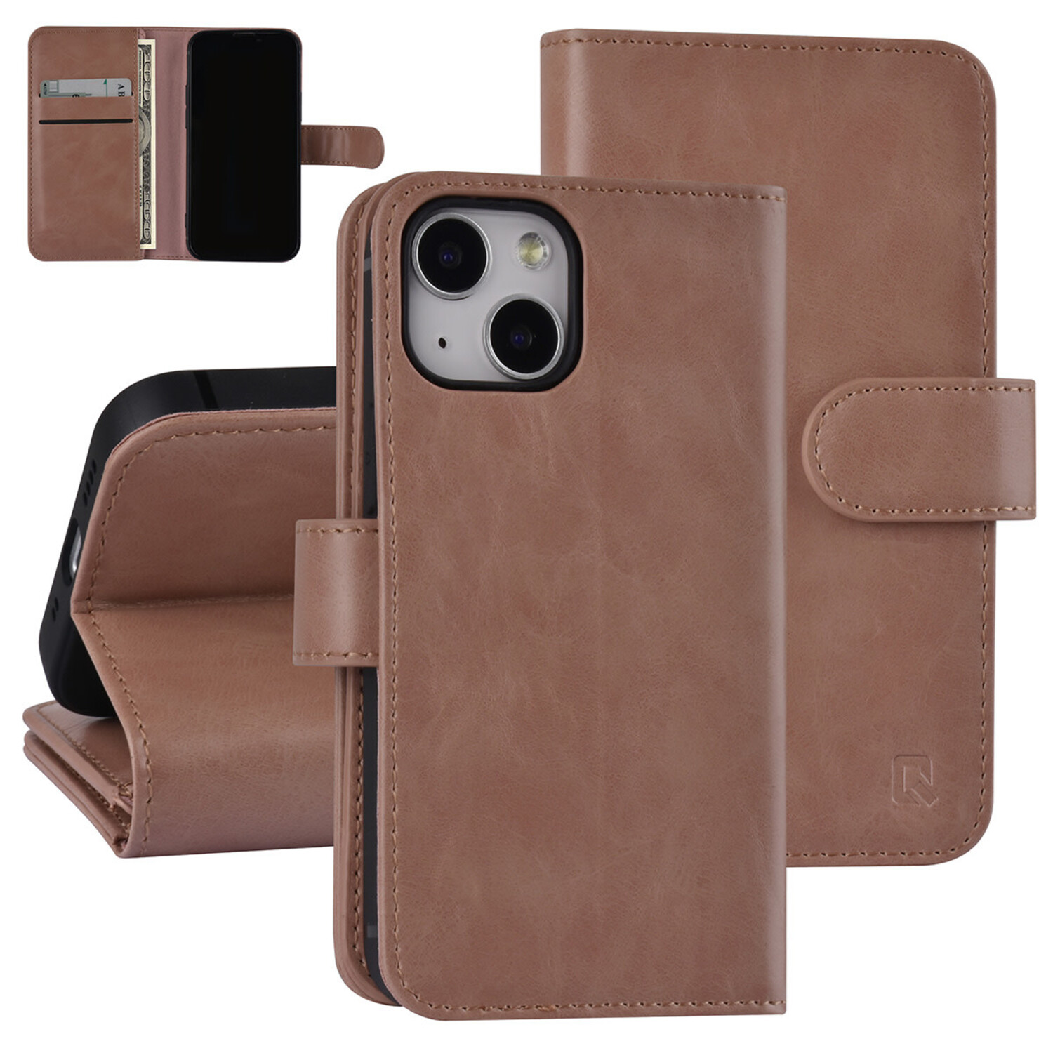 UNIQ Accessory UNIQ Accessory Book-Case hul iPhone 13 Mini - Kartenhalter - Magnetverschluss - Rosa