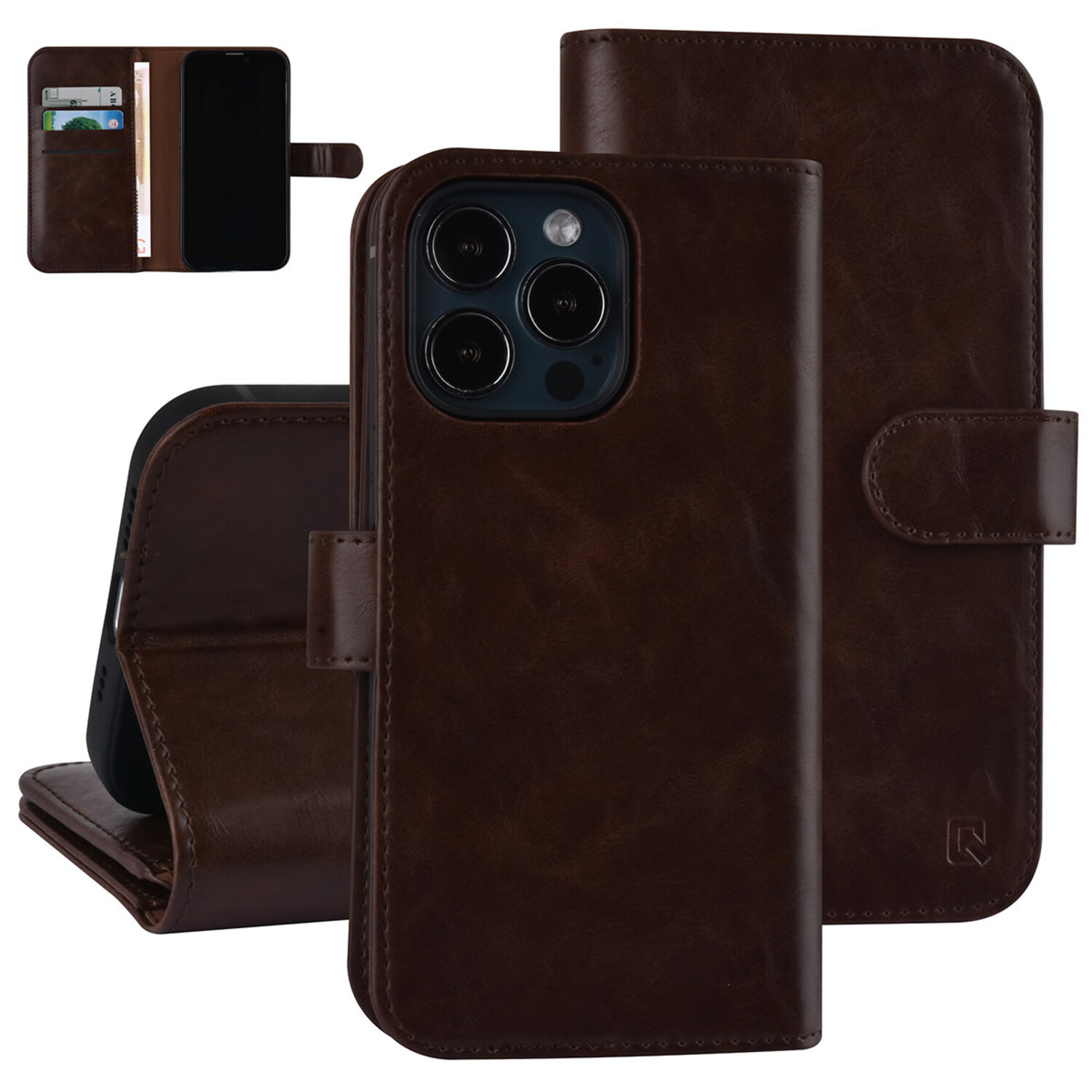 UNIQ Accessory UNIQ Accessory Book-Case hul iPhone 13 Pro - Kartenhalter - Magnetverschluss - Braun