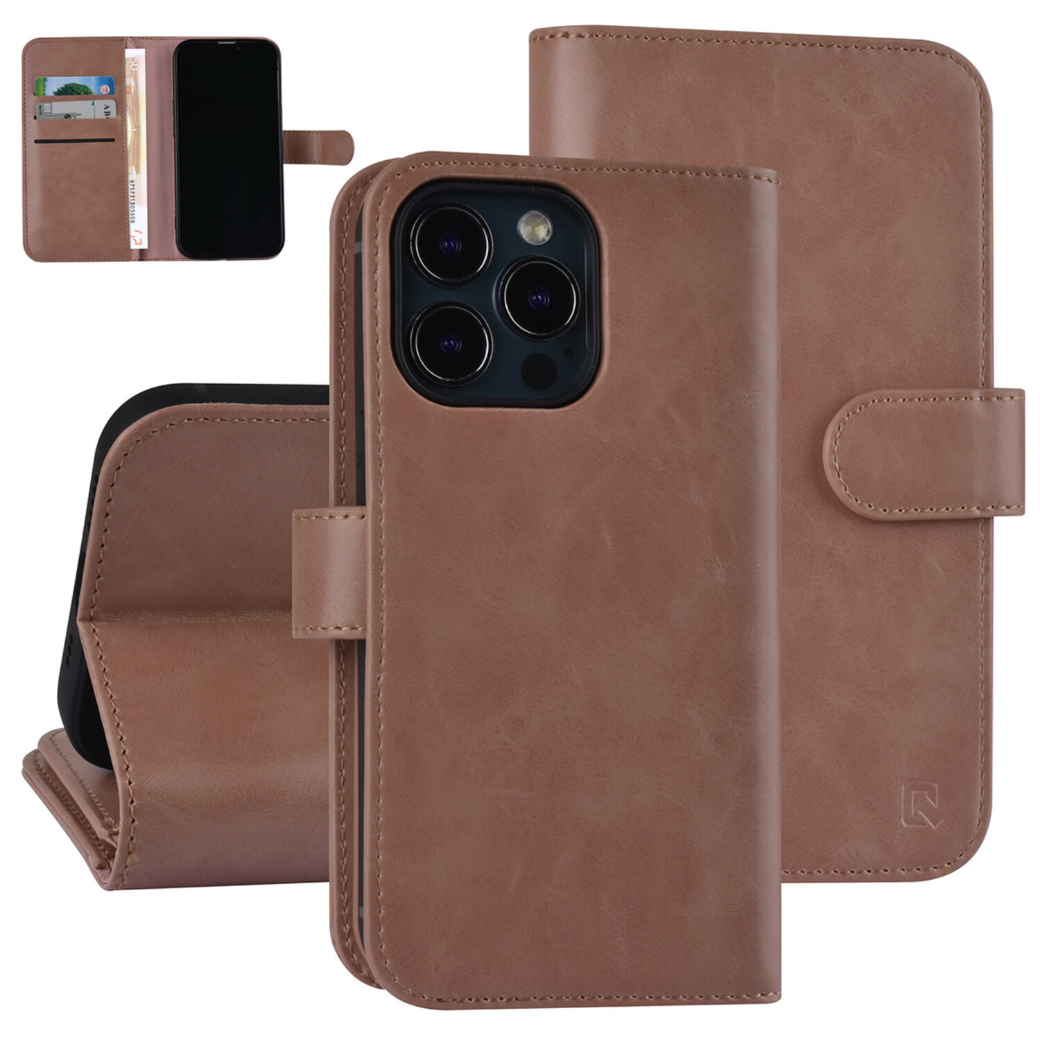 UNIQ Accessory UNIQ Accessory Book-Case hul iPhone 13 Pro - Kartenhalter - Magnetverschluss - Rosa