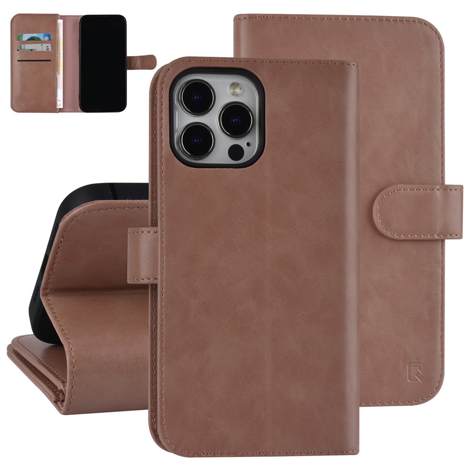 UNIQ Accessory UNIQ Accessory Book-Case hul iPhone 13 Pro Max - Kartenhalter - Magnetverschluss - Rosa