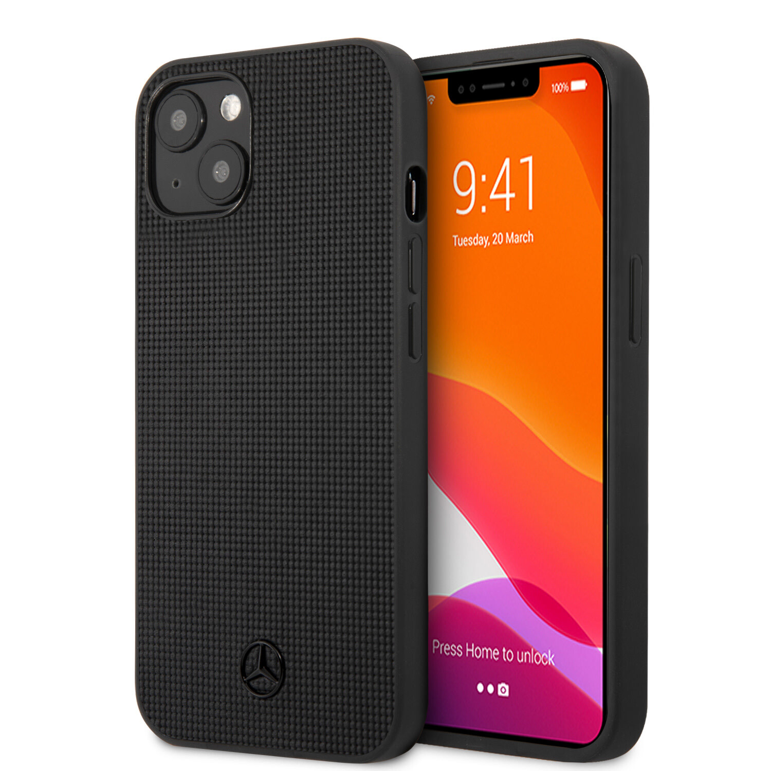 Mercedes-Benz Mercedes-Benz Hardcase-RÃ¼ckseite iPhone 13 Mini - Meshed - Schwarz